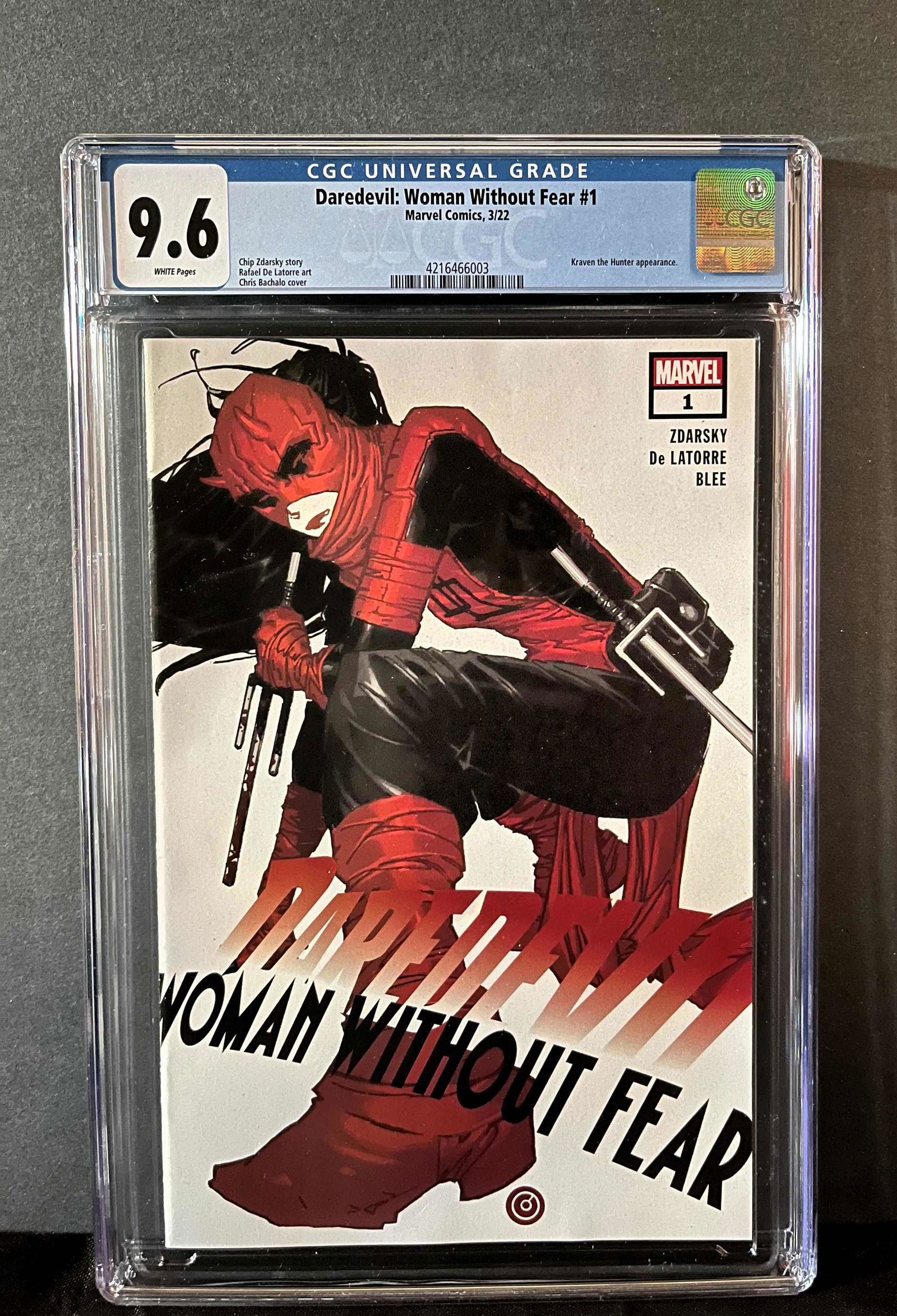Daredevil Woman Without Fear 1 CGC 9.6 (1 of 1)