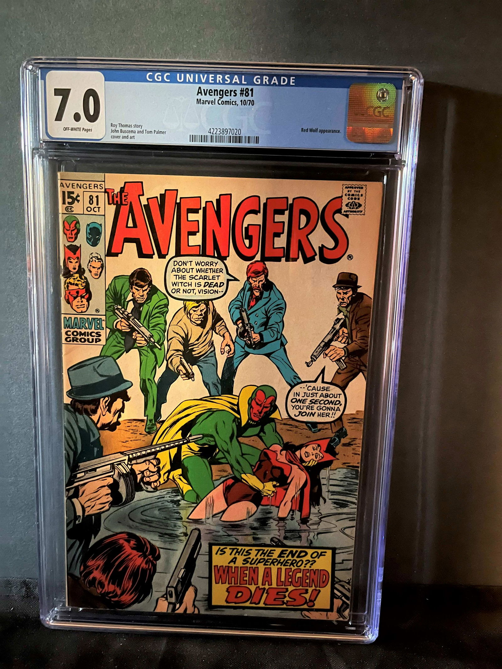 Avengers 81 CGC 7.0 (1 of 1)