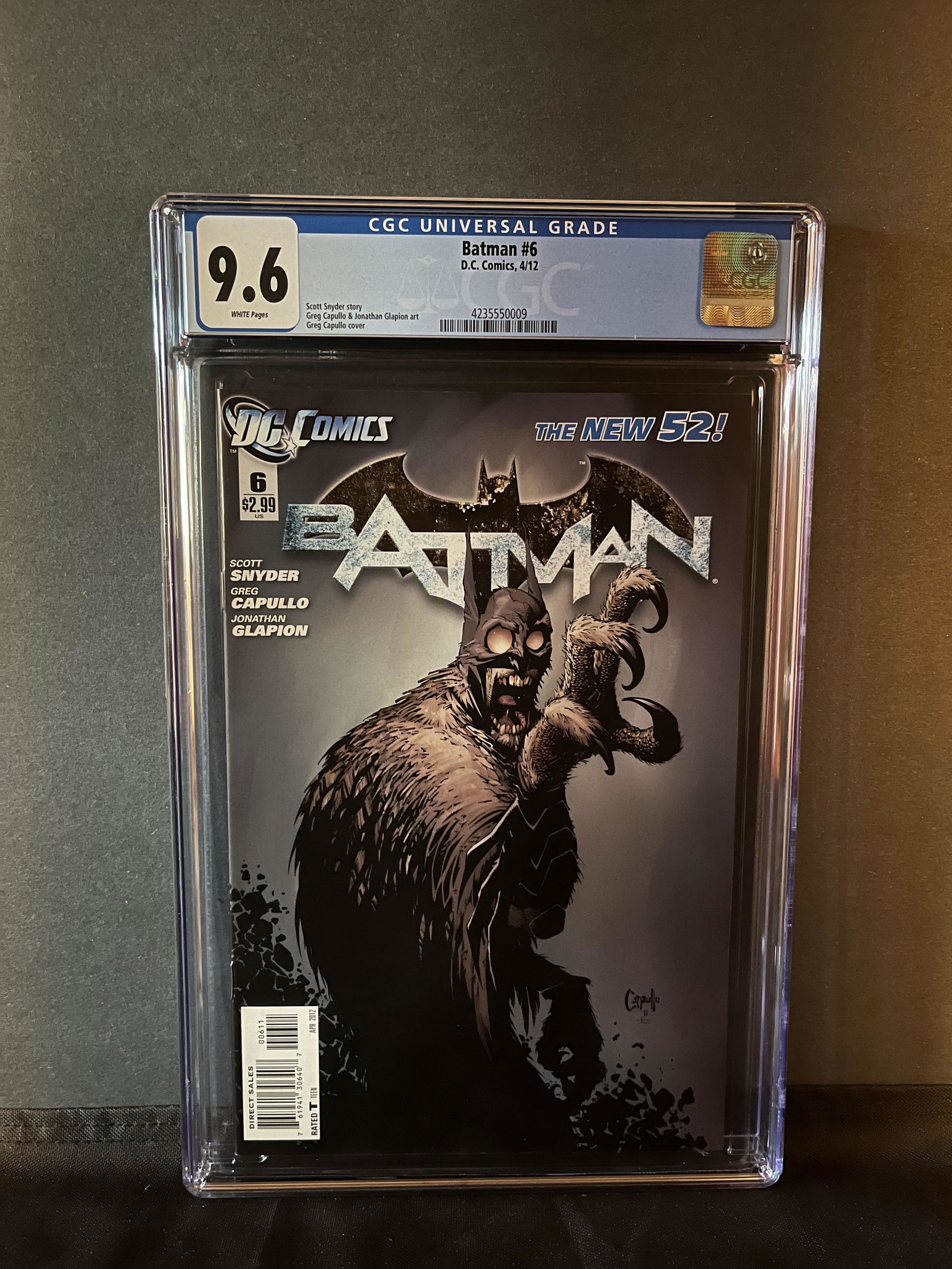 Batman 6 CGC 9.6 Classic Capullo Cover! (1 of 1)