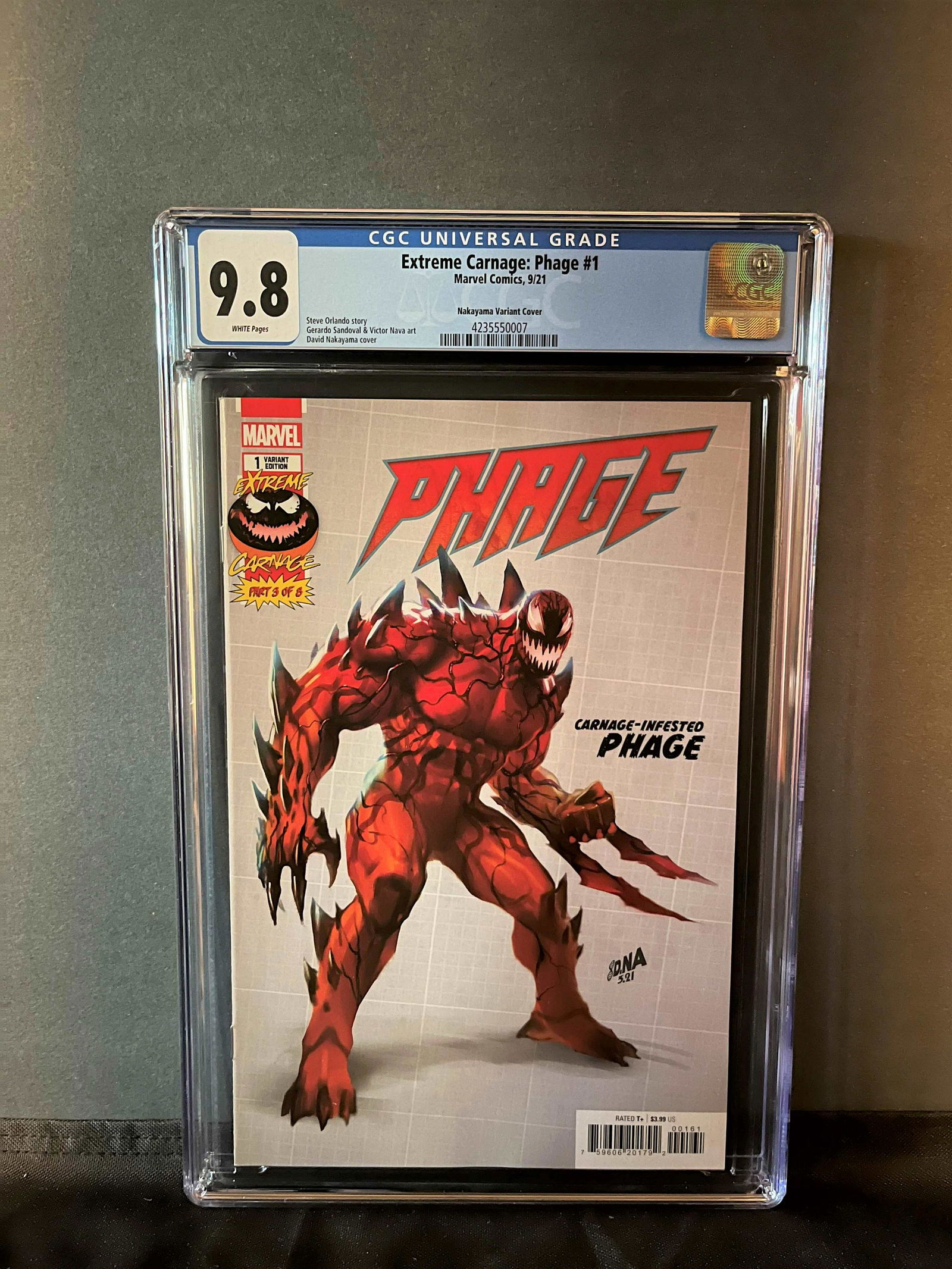 Extreme Carnage: Phage 1 Nakayama Variant CGC 9.8 (1 of 1)