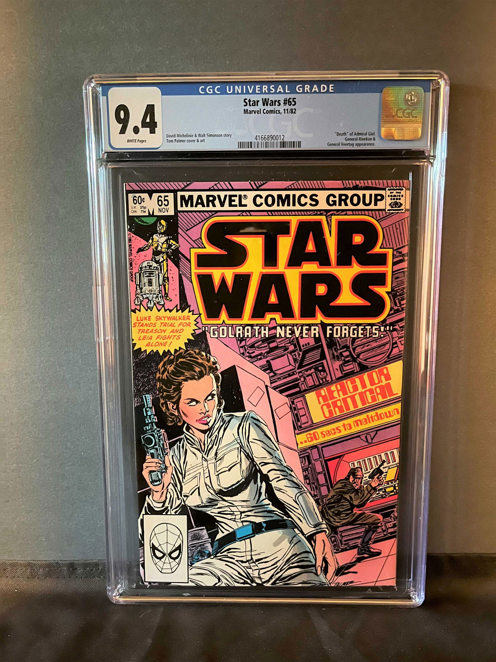 Star Wars 65 CGC 9.4 Death of Adm Giel (1 of 1)