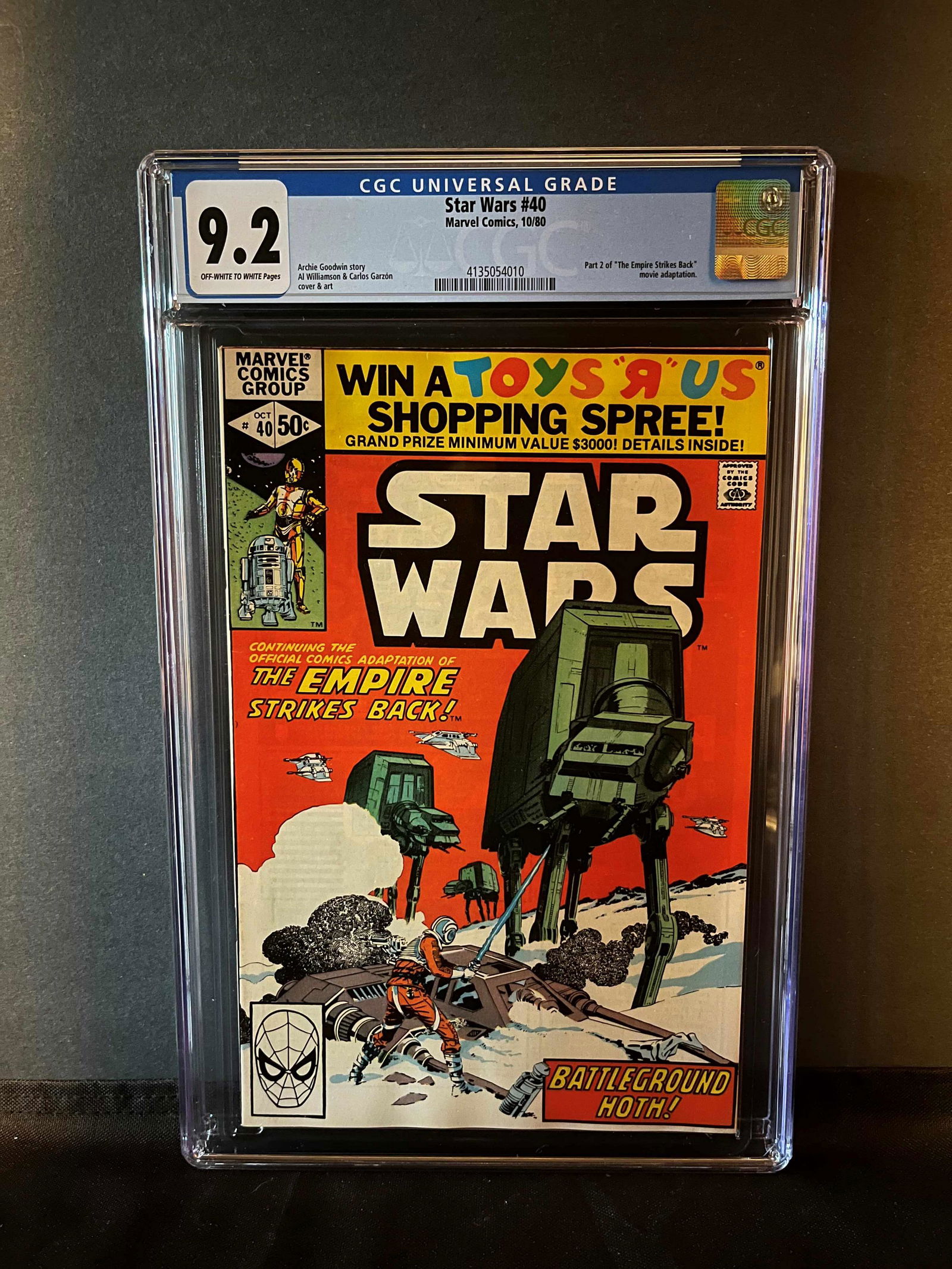 Star Wars 40 CGC 9.2 Empire Strikes Back Adaption (1 of 1)