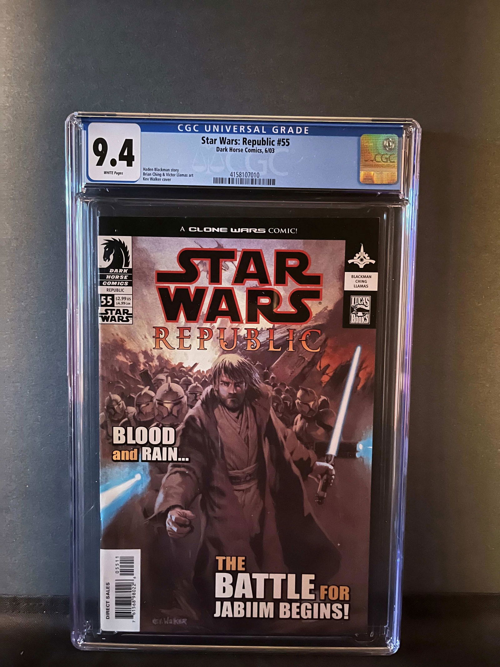 Star Wars Republic 55 CGC 9.4 (1 of 1)
