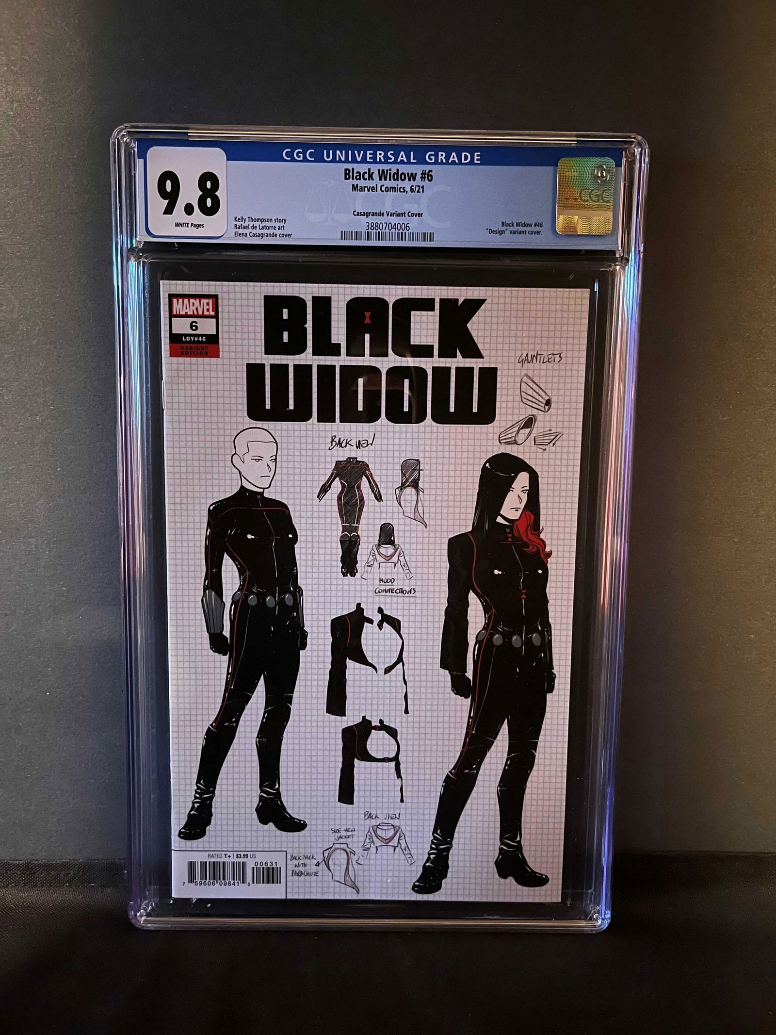 Black Widow 6 CGC 9.8 1:10 Casagrande Variant (1 of 1)
