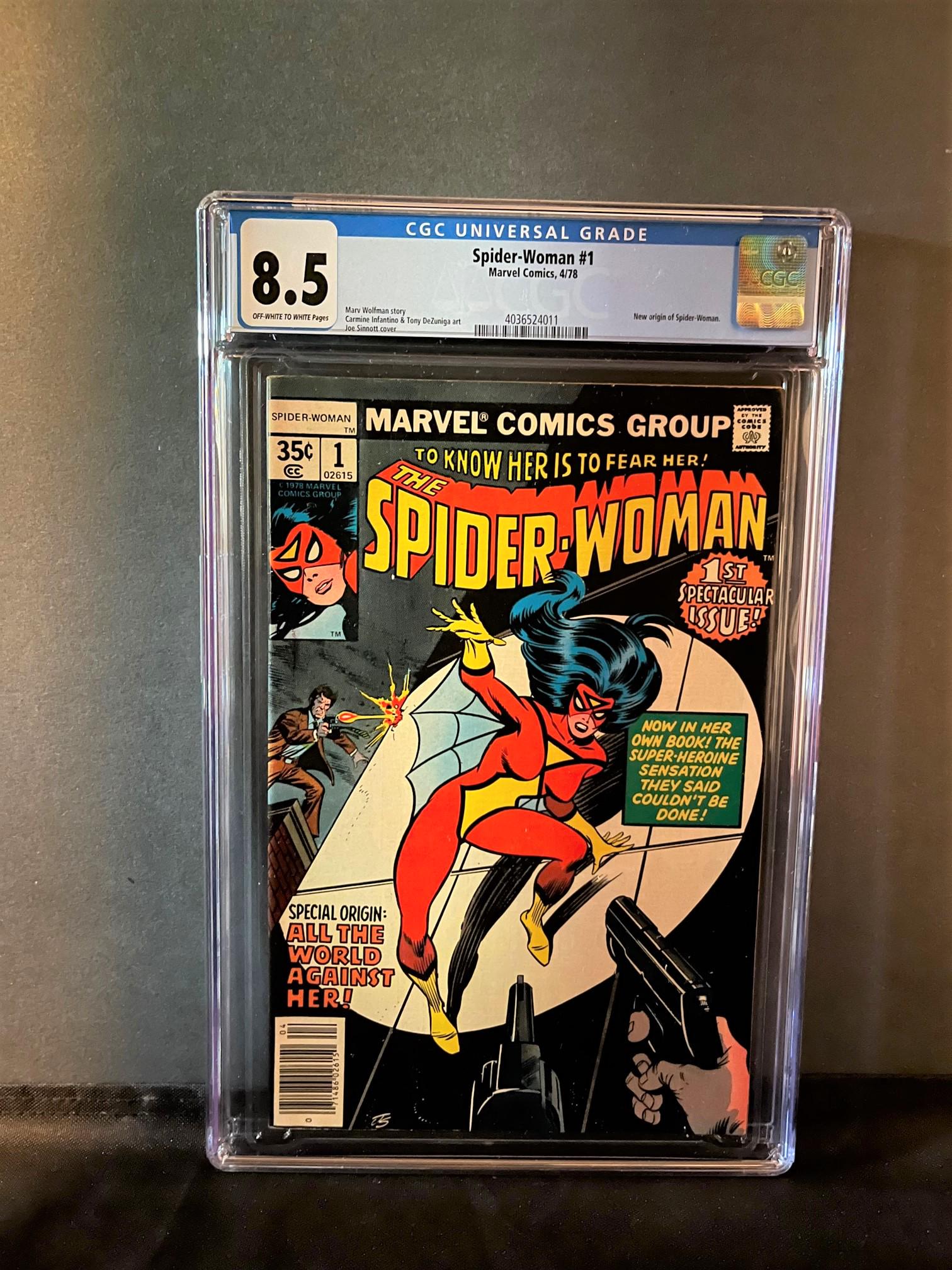 Spider-woman 1 CGC 8.5 Marvel 1st Series (1 of 1)