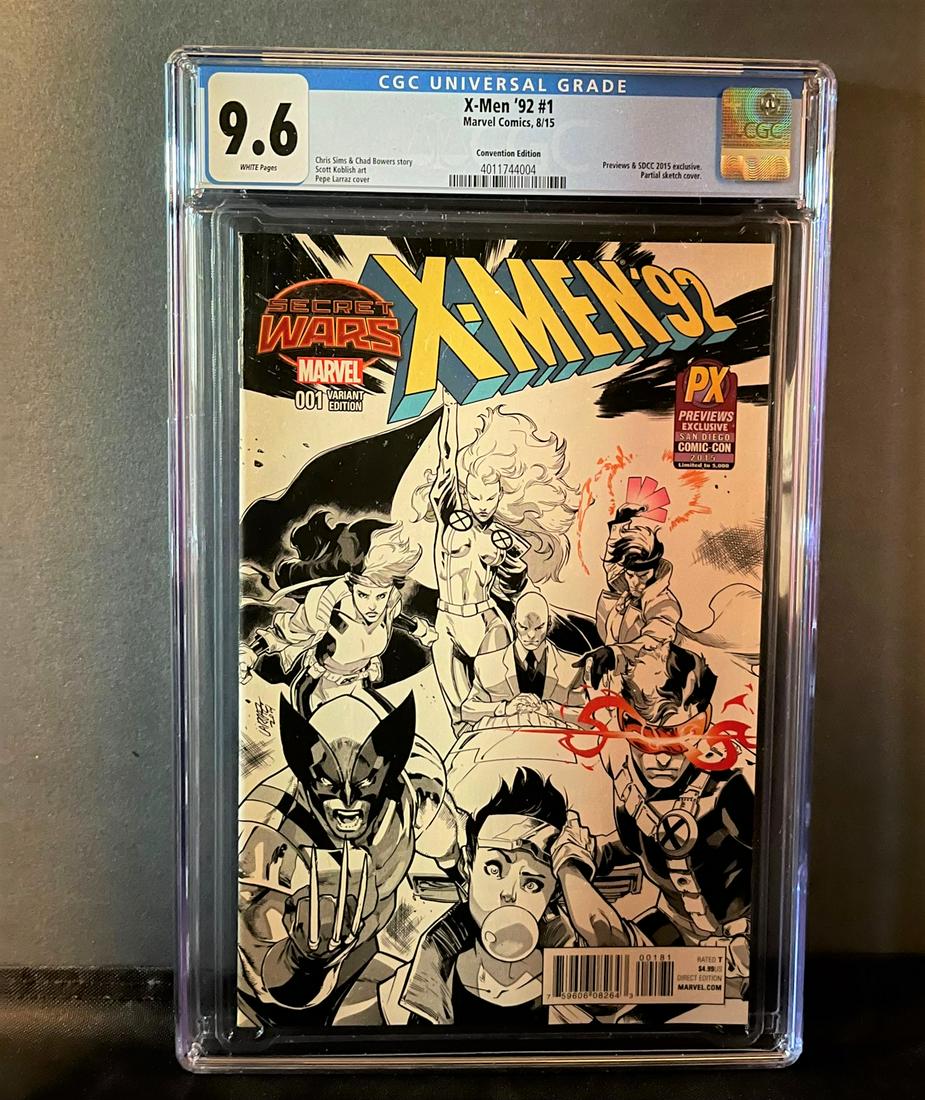 X-men '92 #1 SDCC Exclusive CGC 9.6 (1 of 1)