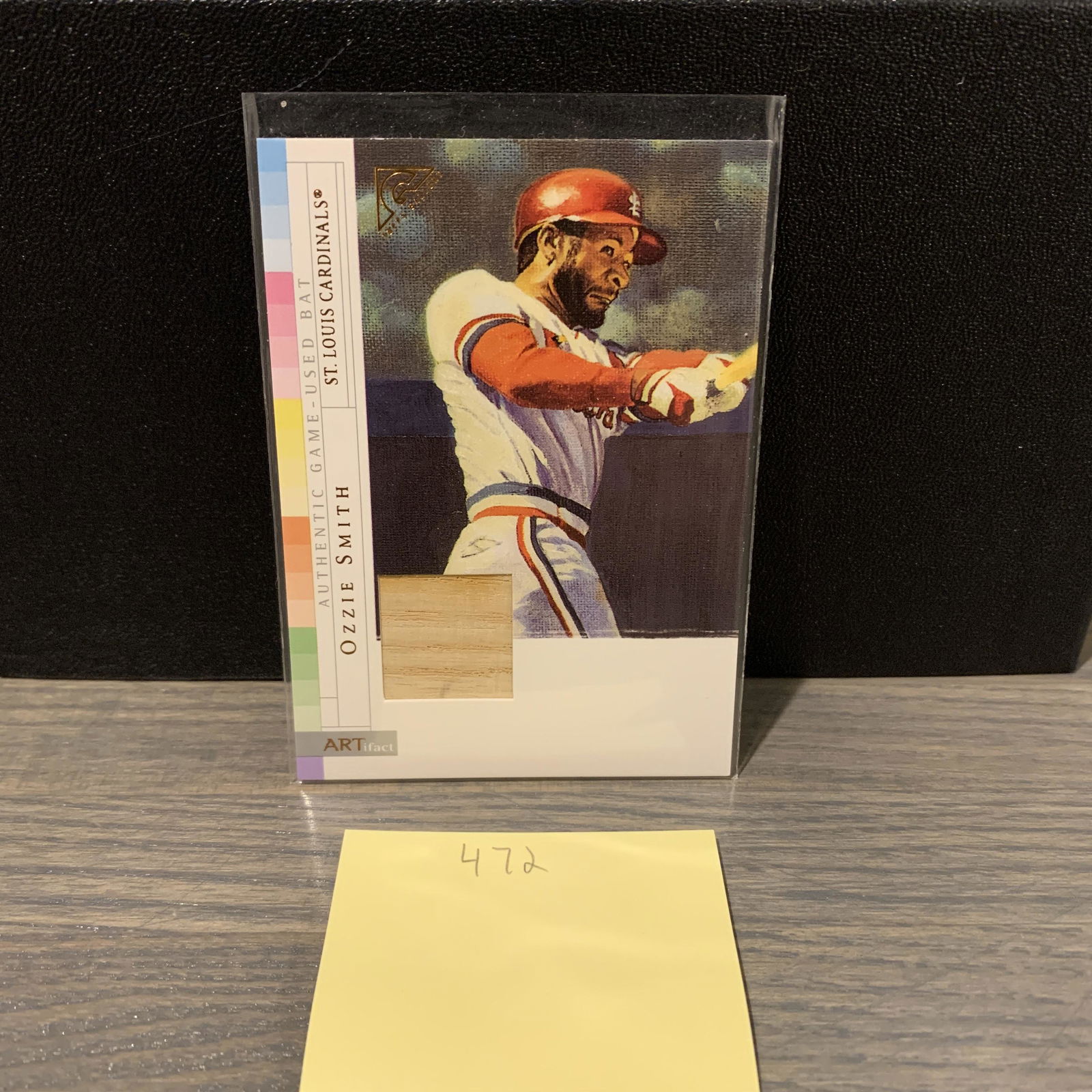 Ozzie Smith Bat Baseball Card (1 of 2)