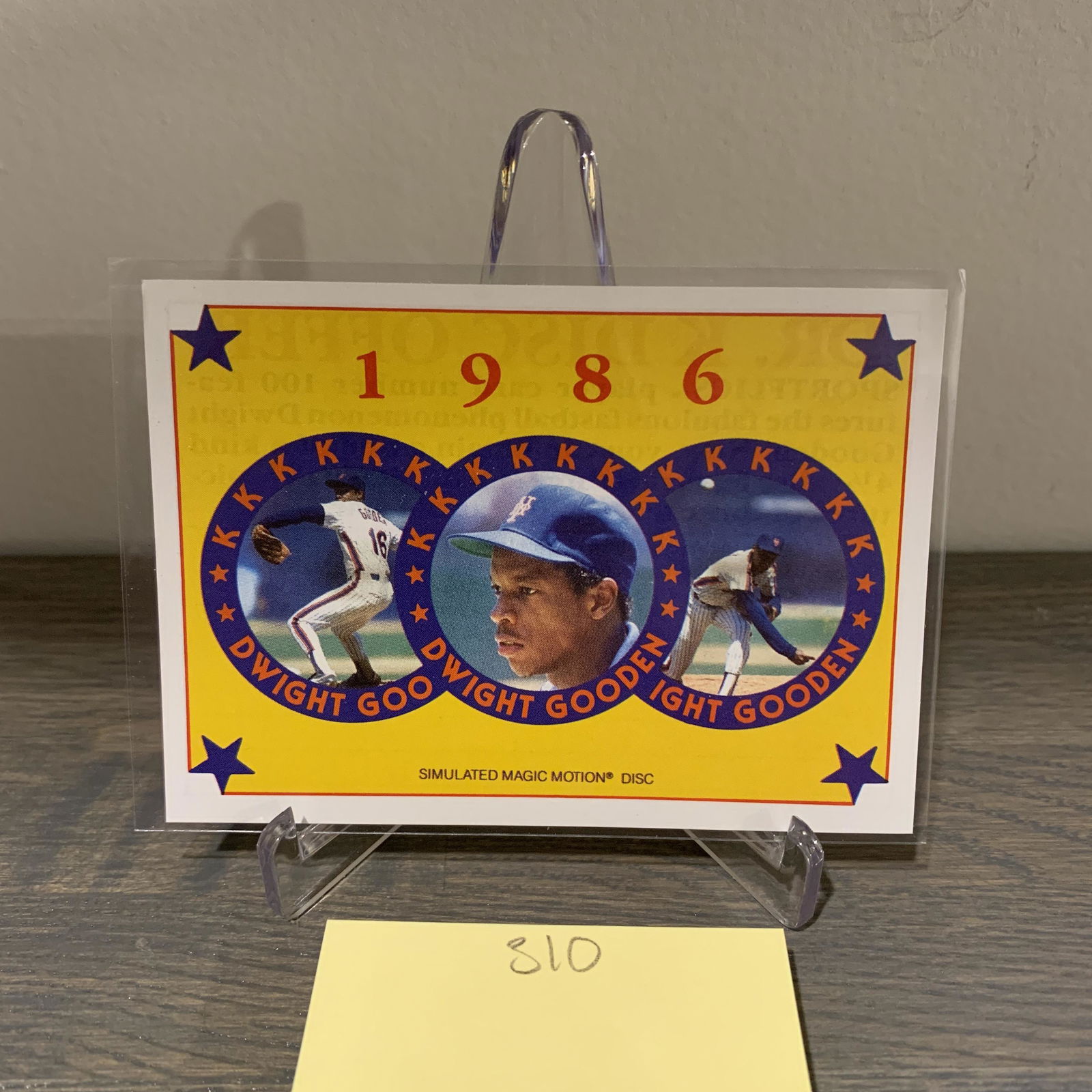 Dwight Gooden Sportflics Baseball Card (1 of 2)