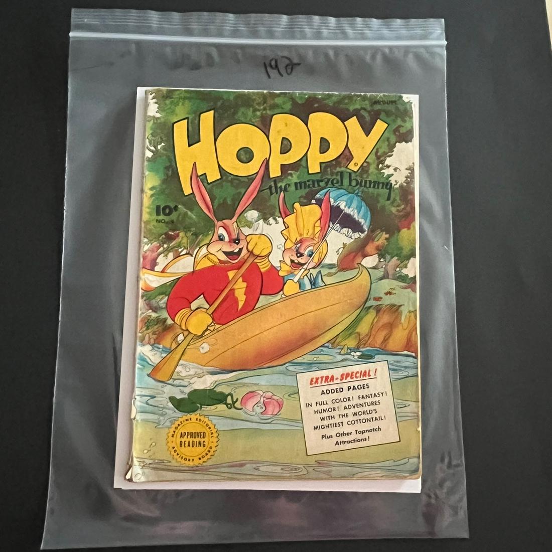 Hoppy the Marvel Bunny 4 Marvel Family Golden Age: Part of the Marvel Family Fawcet run of comic series. We are a Veteran Owned and Operated Auction House. All Shipping and handling is done is house. We are now accepting consignments! Happy Bidding!