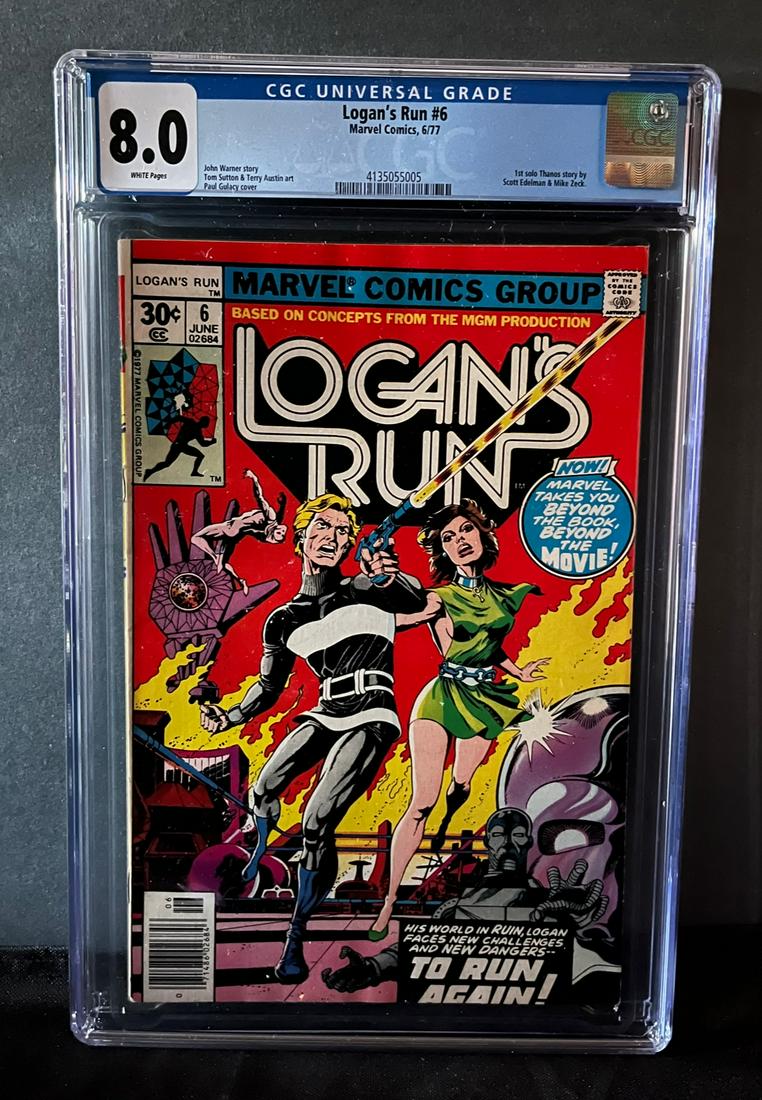 Logan's Run 6 CGC 8.0 1st solo Thanos Story (1 of 1)