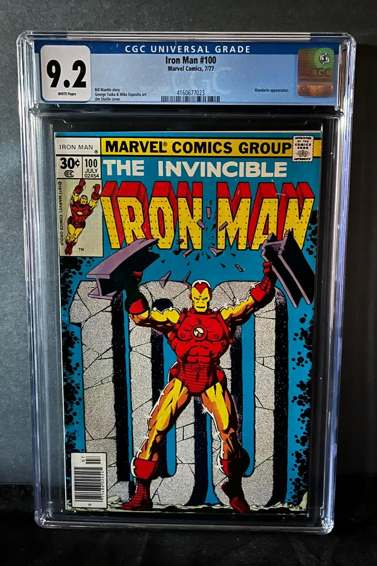 Iron Man 100 CGC 9.2 Classic Cover: We are a Veteran Owned and Operated Auction House. All Shipping and handling is done is house. We are now accepting consignments! Happy Bidding!