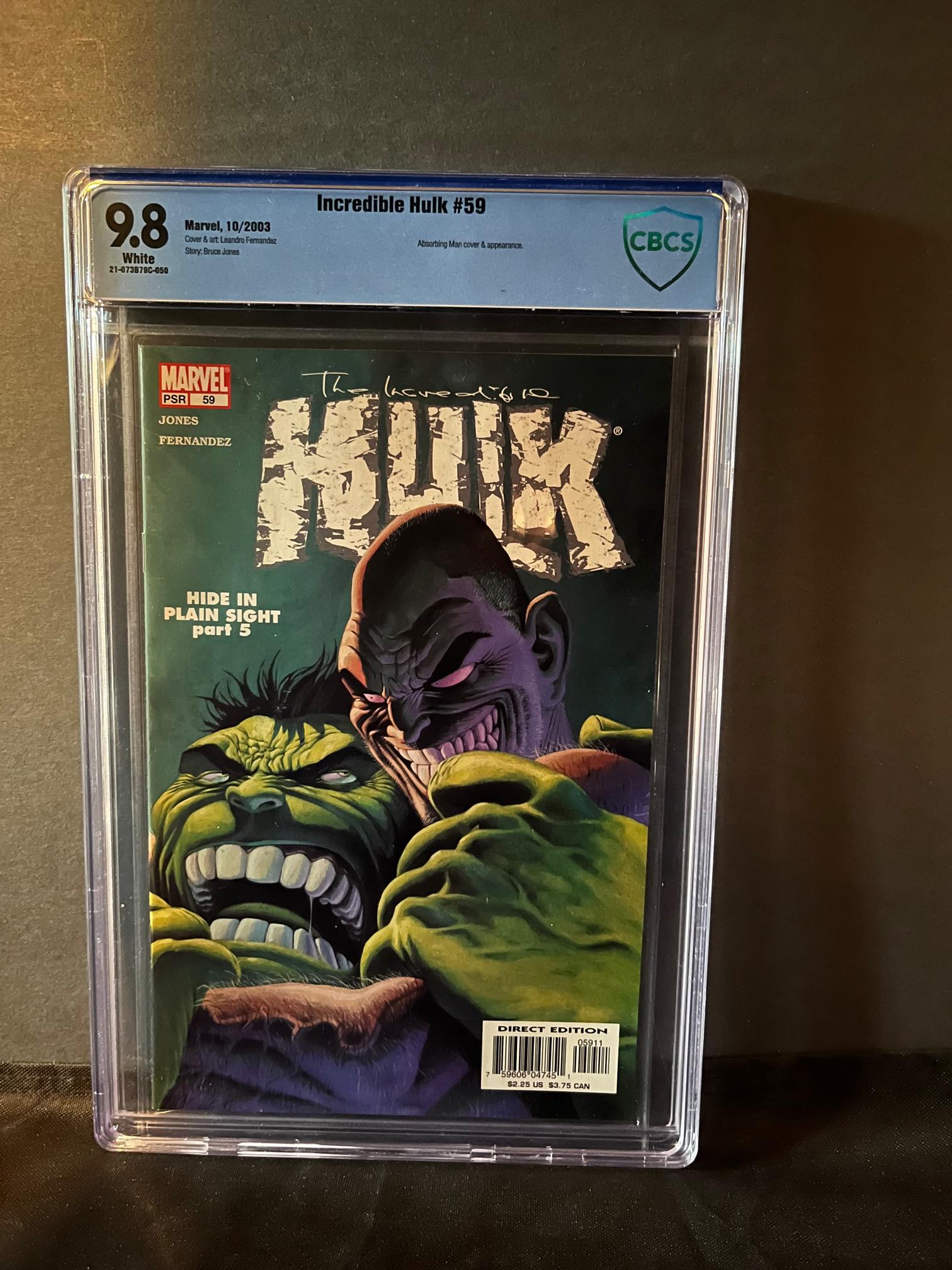 Incredible Hulk 59 CBCS 9.8: We are a Veteran Owned and Operated Auction House. All Shipping and handling is done is house. We are now accepting consignments! Happy Bidding!