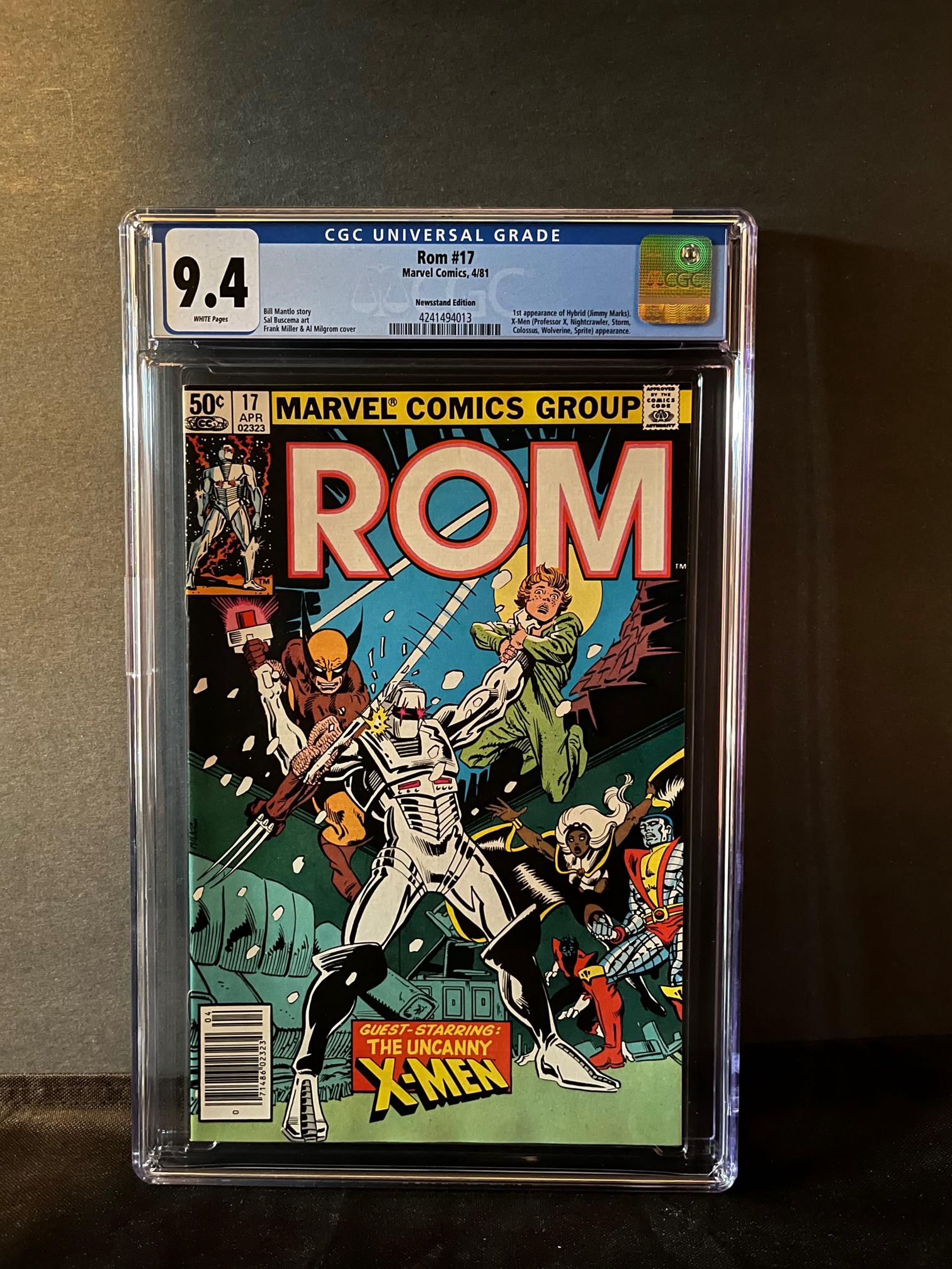Rom 17 CGC 9.4 1st Hybrid, X-men app Miller Cover (1 of 1)