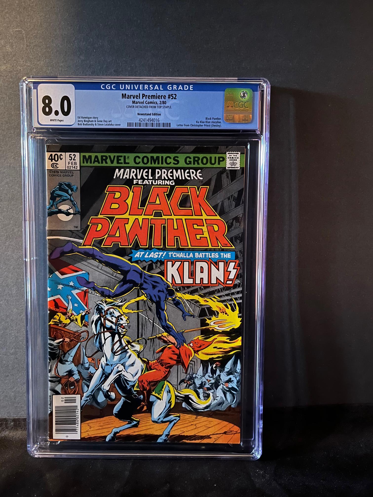 Marvel Premiere 52 Black Panther vs the Klan CGC 8.0 (1 of 1)