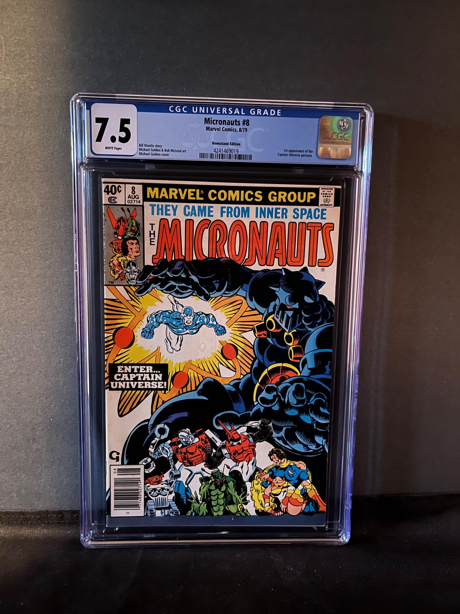 Micronauts 8 CGC 7.5 1st app Captain Universe (1 of 1)