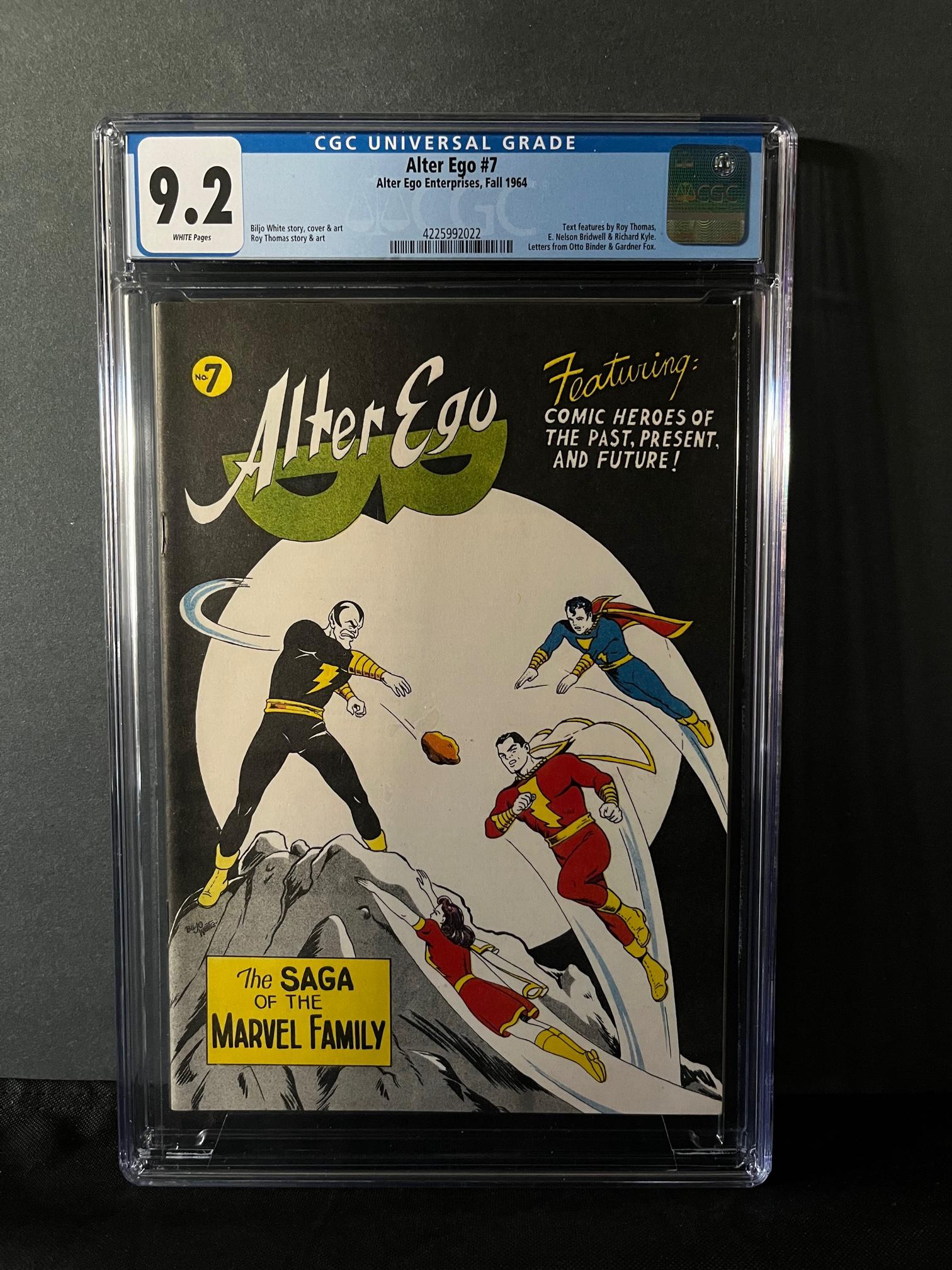 Alter Ego 7 CGC 9.2 High Grade Black Adam Silver Age (1 of 1)