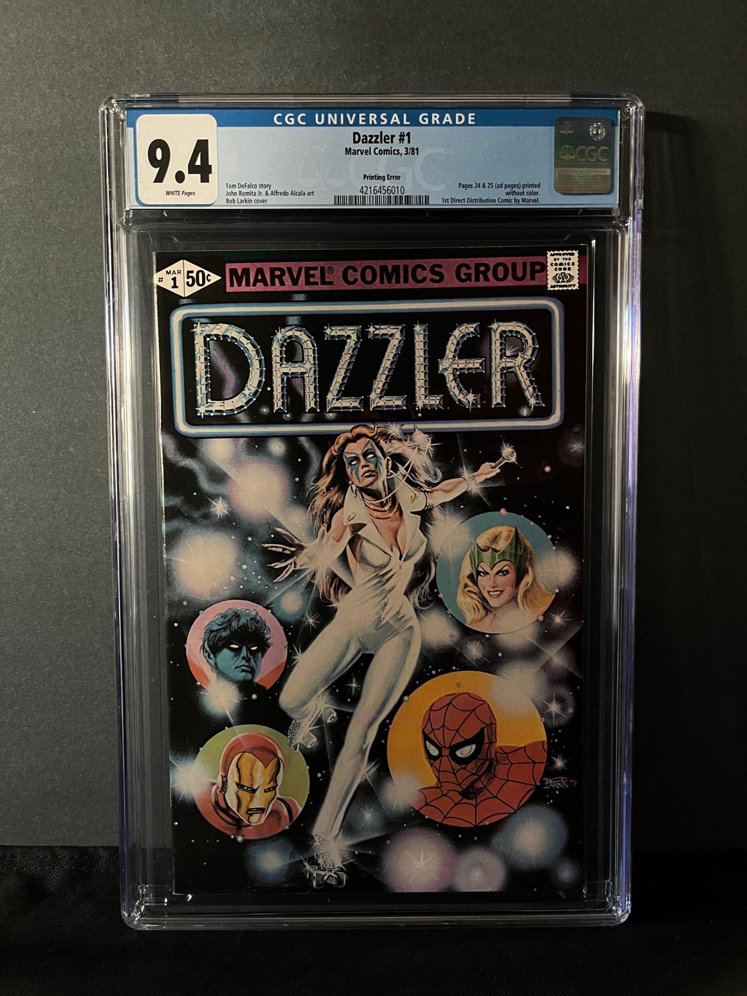 Dazzler 1 Printing Error ed CGC 9.4 (1 of 1)