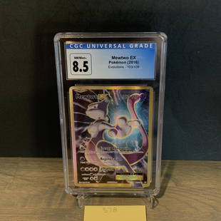 Mewtwo EX CGC 8.5: Mewtwo EX #103 CGC 8.5 NM/Mint+ Evolutions. Modern Pokemon card. Now accepting consignments. For more info email aeronhouse1994@gmail.com