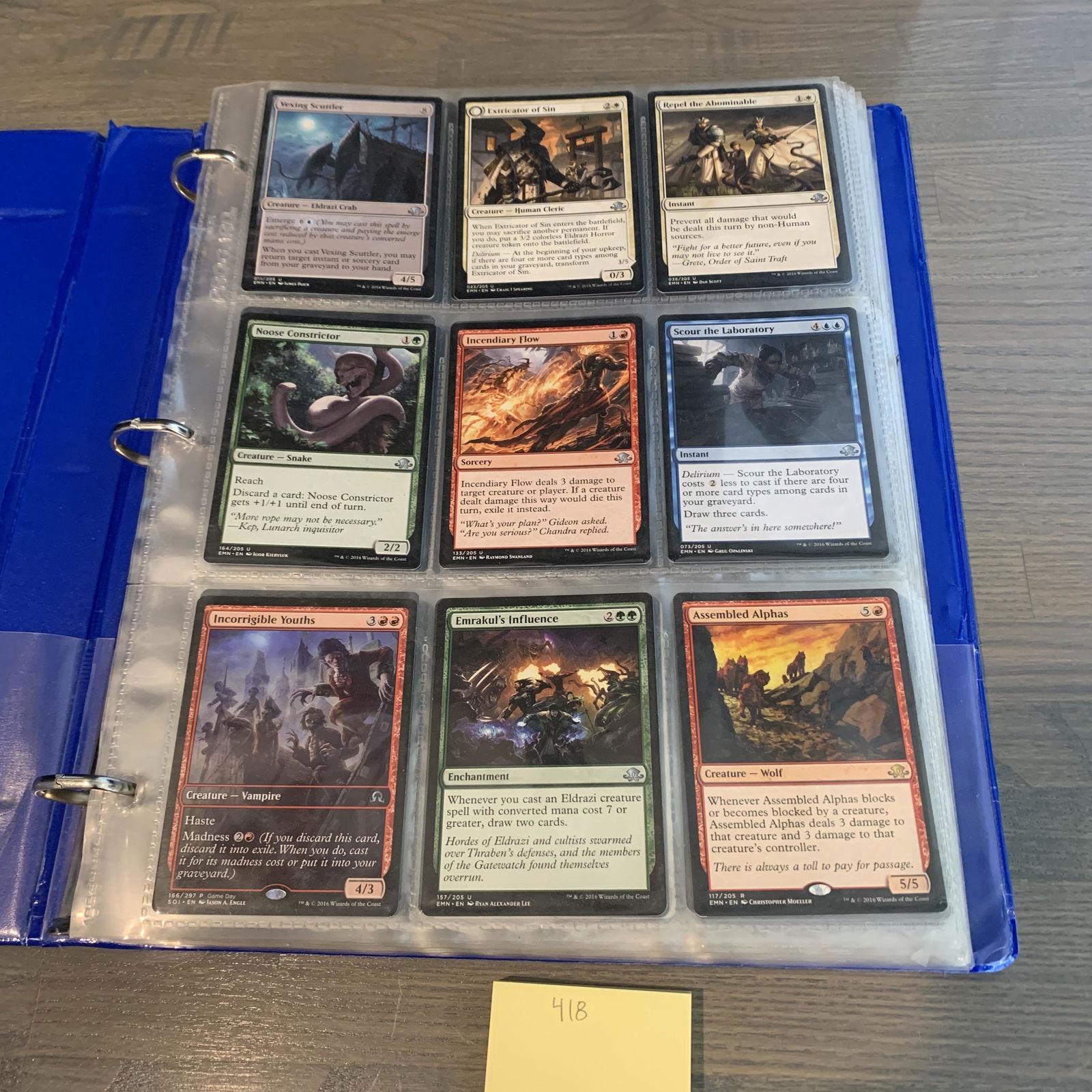 Binder of Magic the Gathering cards (1 of 7)