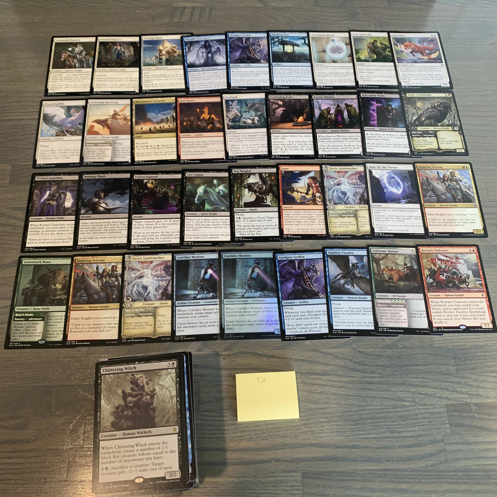 Throne of Eldraine Magic Cards: Lot of 200+ Throne of Eldraine Magic Cards. See photos for conditions. Now accepting consignments. For more info email aeronhouse1994@gmail.com