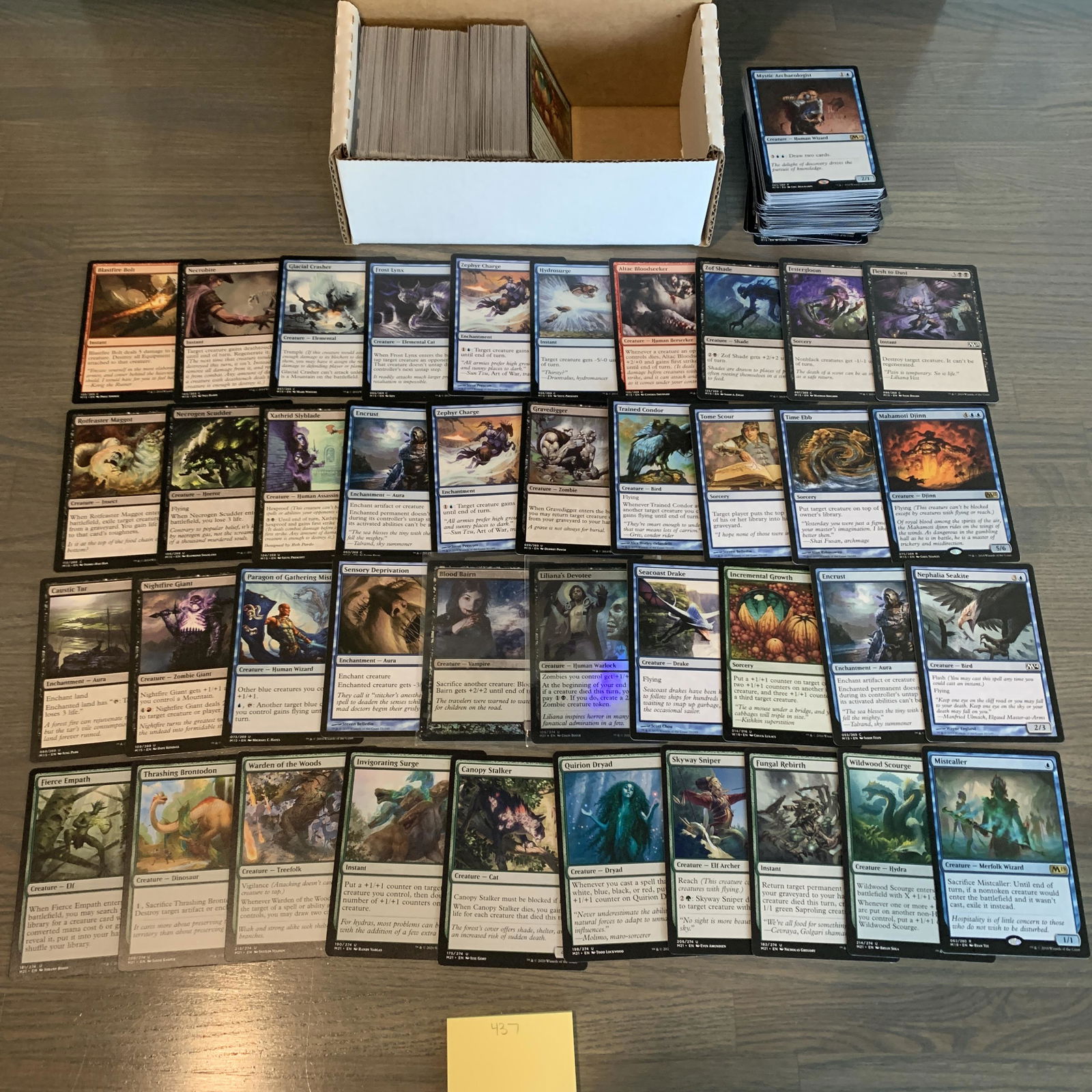 Box of Magic the Gathering Core Sets cards (1 of 3)