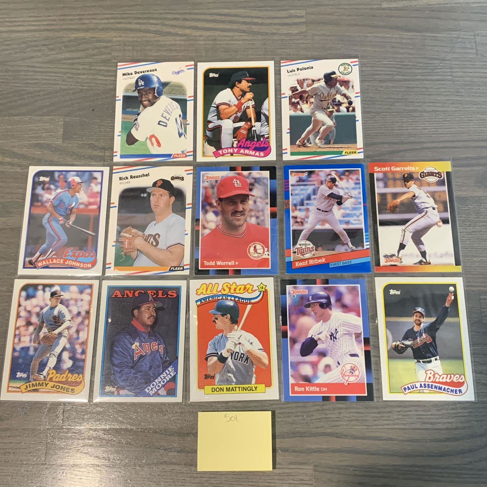 80s Baseball Cards Don Mattingly (1 of 2)