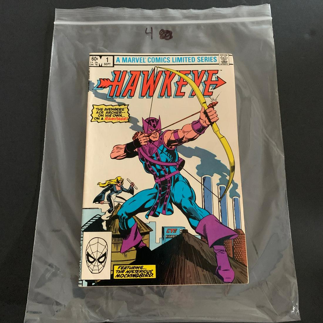 Hawkeye 1 Copper Age mini Series W/Mockingbird: We are a Veteran Owned and Operated Auction House. All Shipping and handling is done is house. We are now accepting consignments! Happy Bidding!