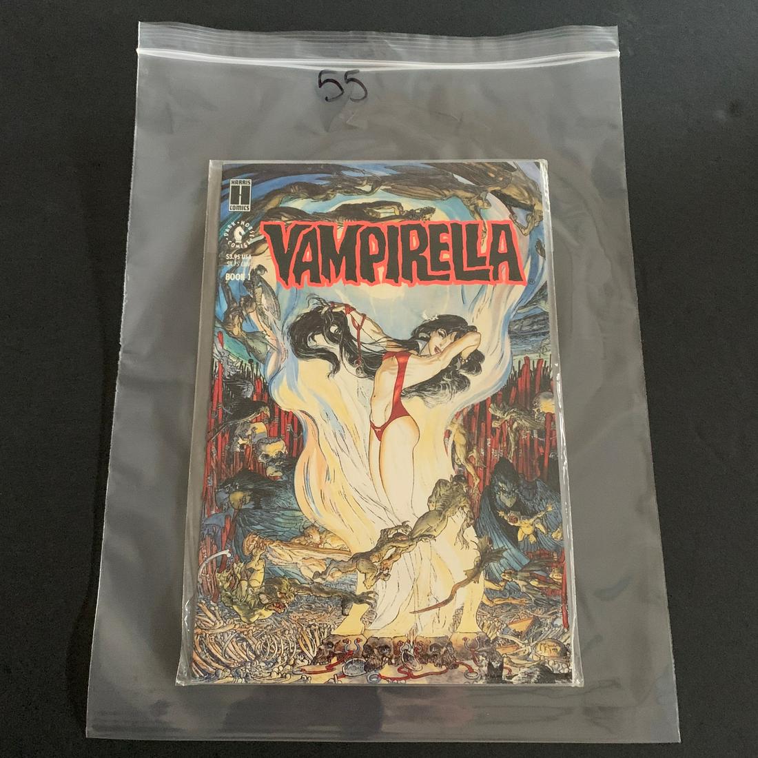 Vampirella 1 Dark Horse/Harris Series: We are a Veteran Owned and Operated Auction House. All Shipping and handling is done is house. We are now accepting consignments! Happy Bidding!