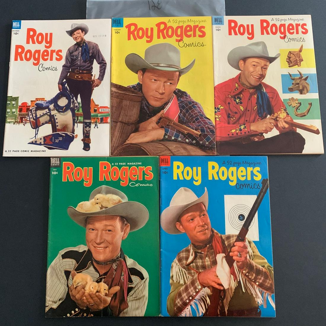 Roy Rogers Nice 6 Comic Lot Dell Golden Age Western (1 of 2)