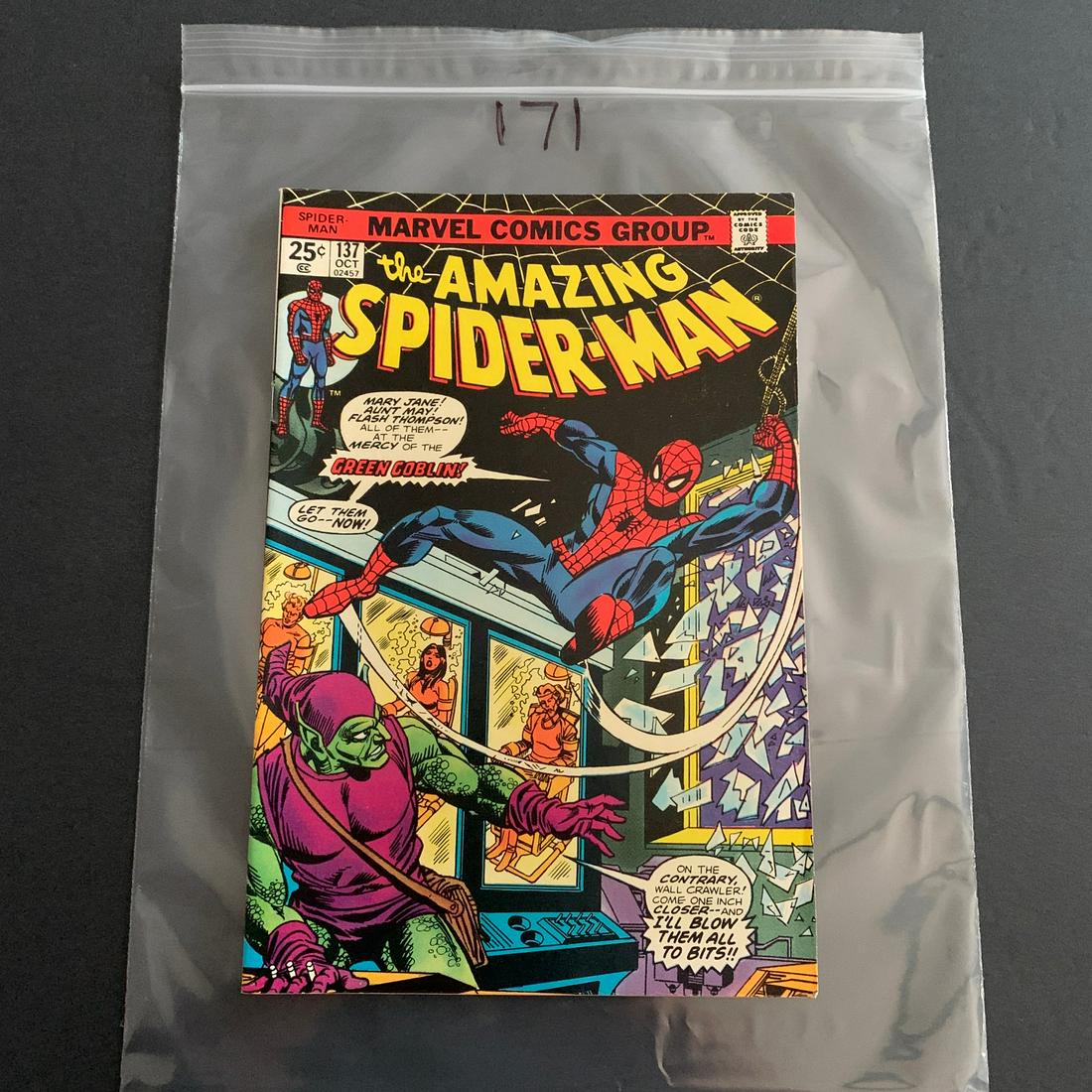 Amazing Spider-man 137: We are a Veteran Owned and Operated Auction House. All Shipping and handling is done is house. We are now accepting consignments! Happy Bidding!