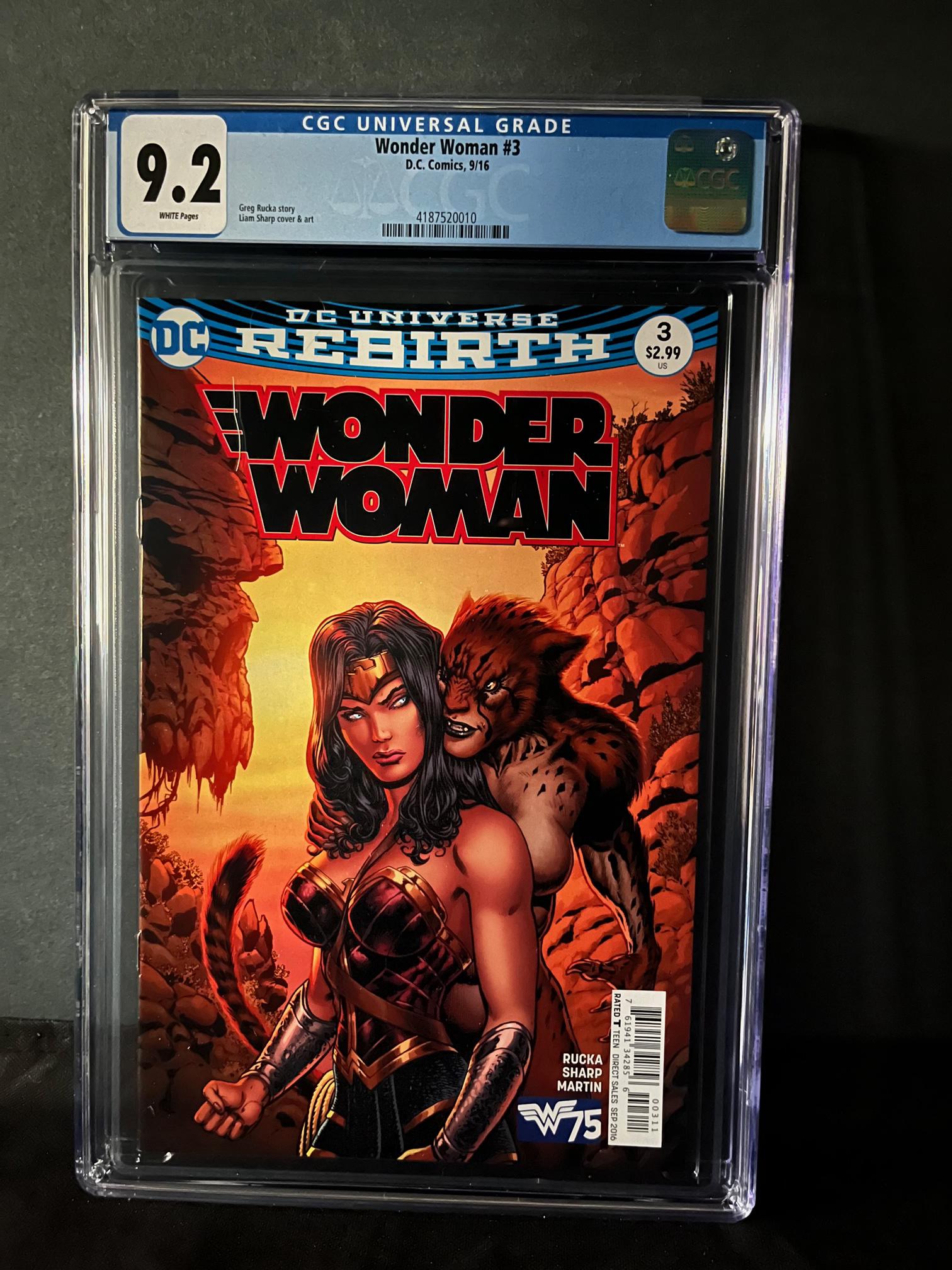 Wonder Woman 3 CGC 9.2 DC Rebirth (1 of 1)