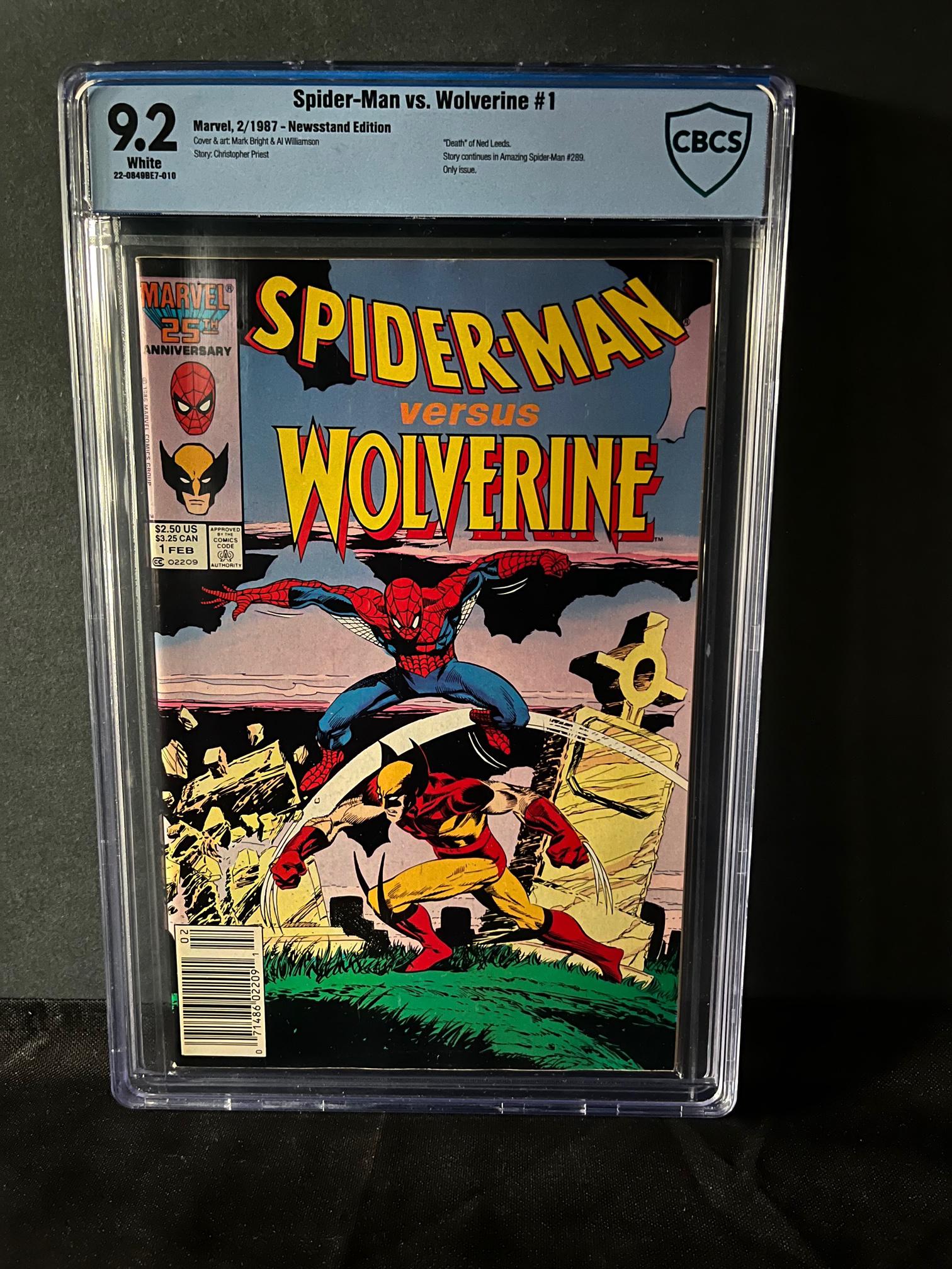 Spider-man vs. Wolverine 1 CBCS 9.2 Newsstand (1 of 1)