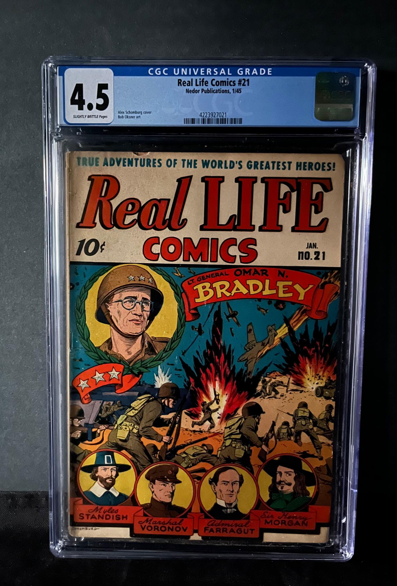 Real Life Comics 21 CGC 4.5 Alex Schomburg Art (1 of 1)