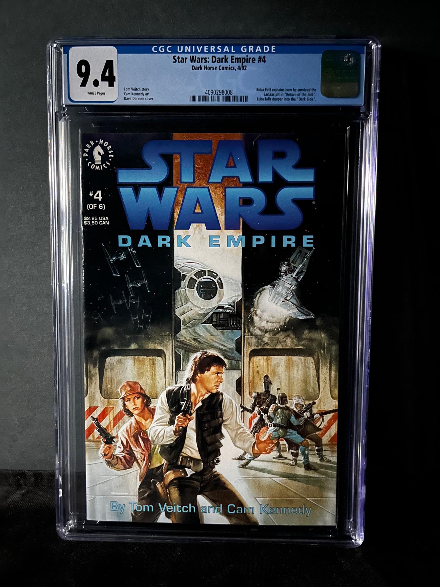 Star Wars Dark Empire 4 CGC 9.4 key (1 of 1)