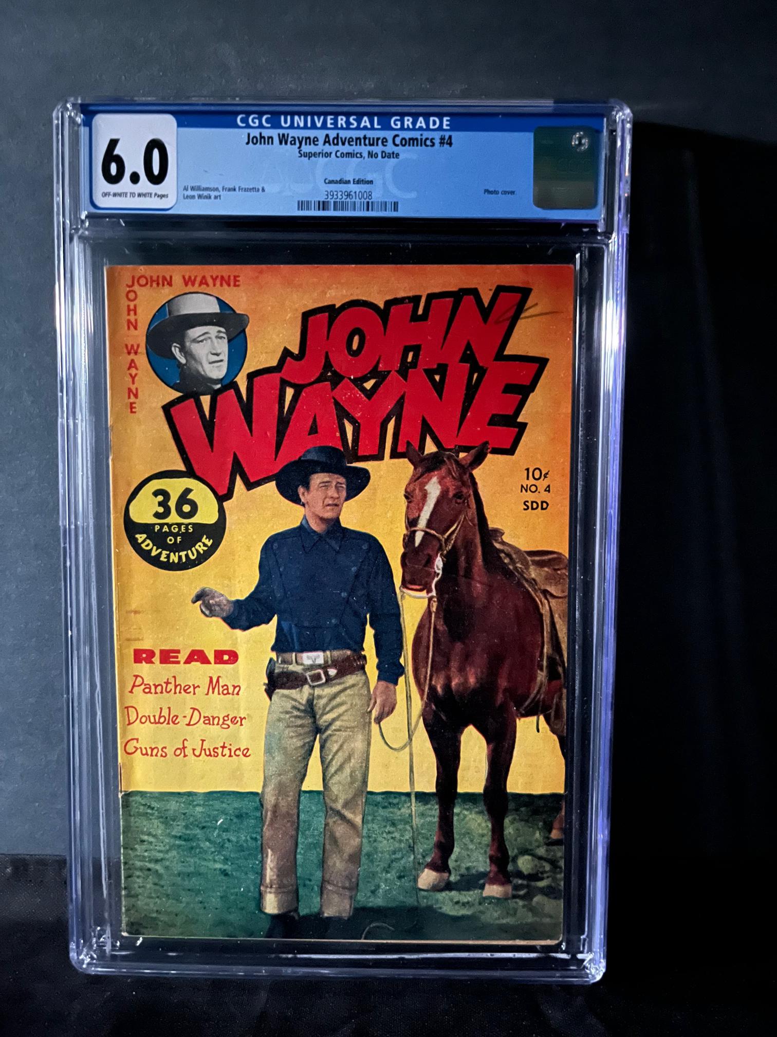 John Wayne Adventure Comics 4 CGC 6.0 (1 of 1)