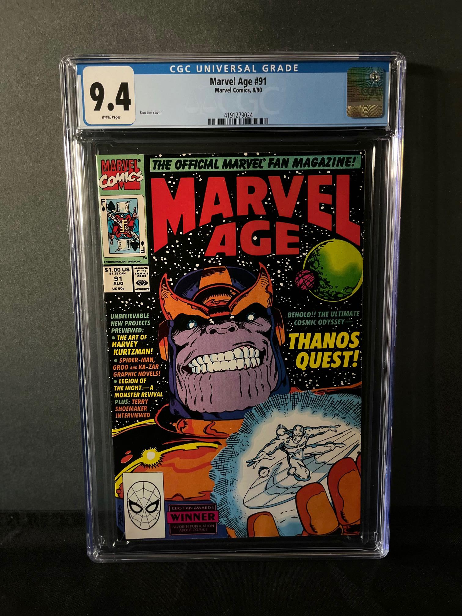 Marvel Age 91 CGC 9.4 (1 of 1)