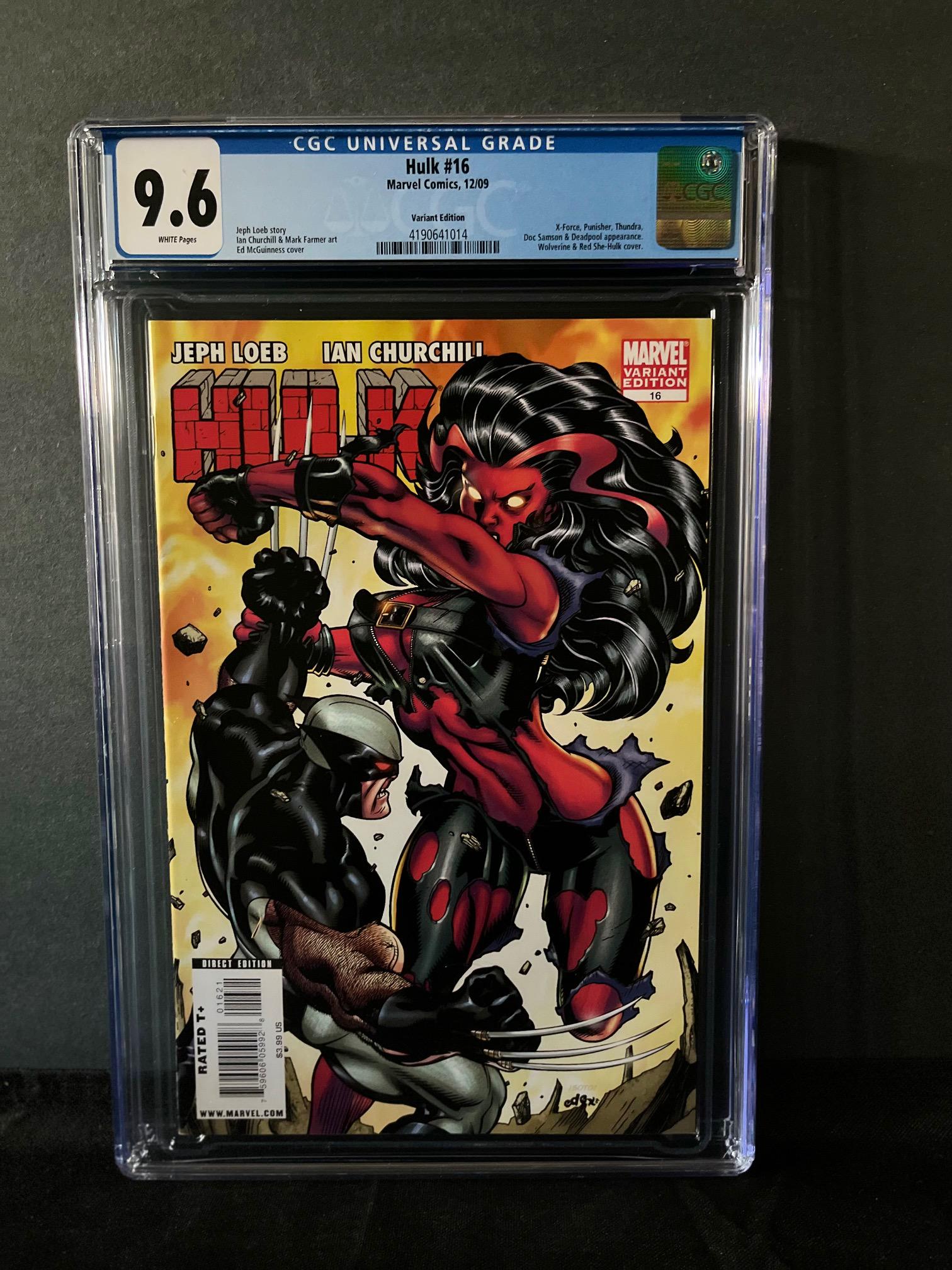Hulk 16 Red She-hulk app Variant Cover CGC 9.6 (1 of 1)