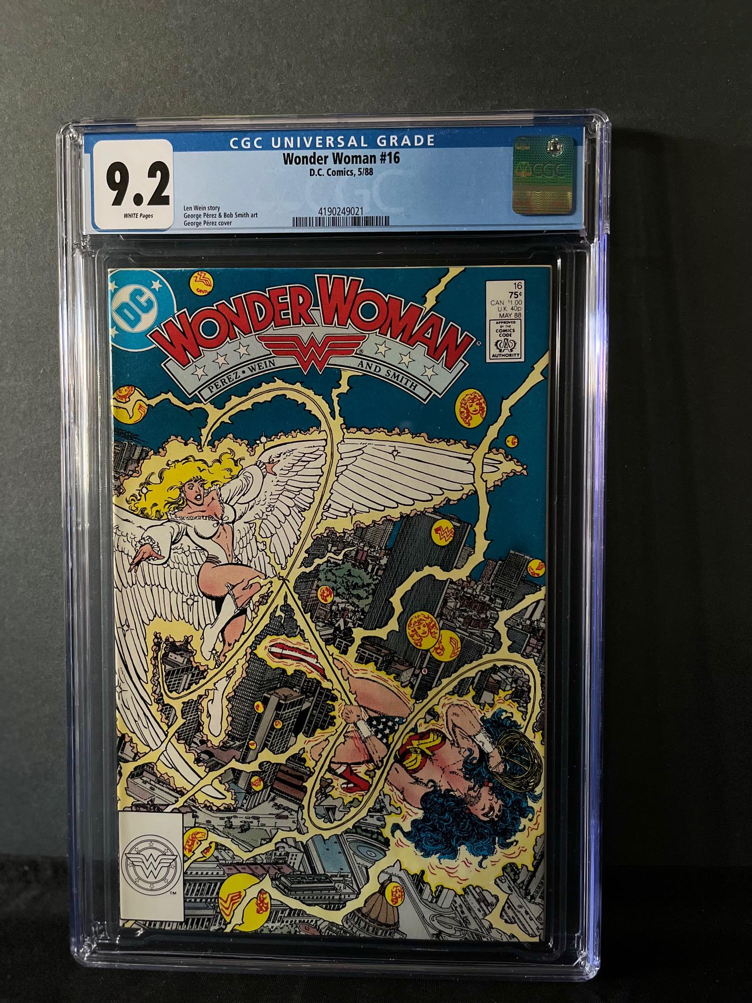 Wonder Woman 16 CGC 9.2: We are a Veteran Owned and Operated Auction House. All Shipping and handling is done is house. We are now accepting consignments! Happy Bidding!