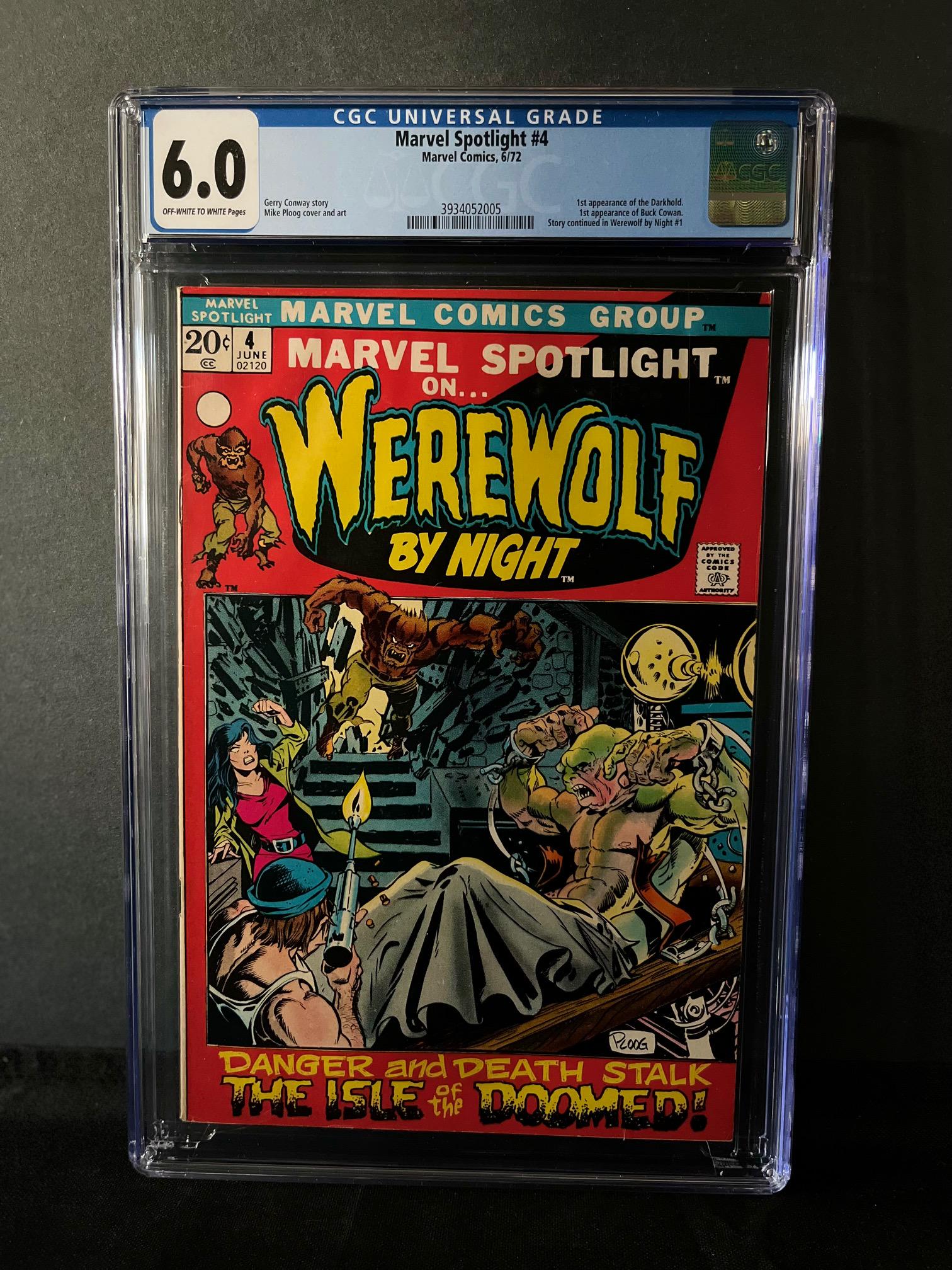 Marvel Spotlight 4 CGC 6.0 1st Darkhold Werewolf By Night (1 of 1)