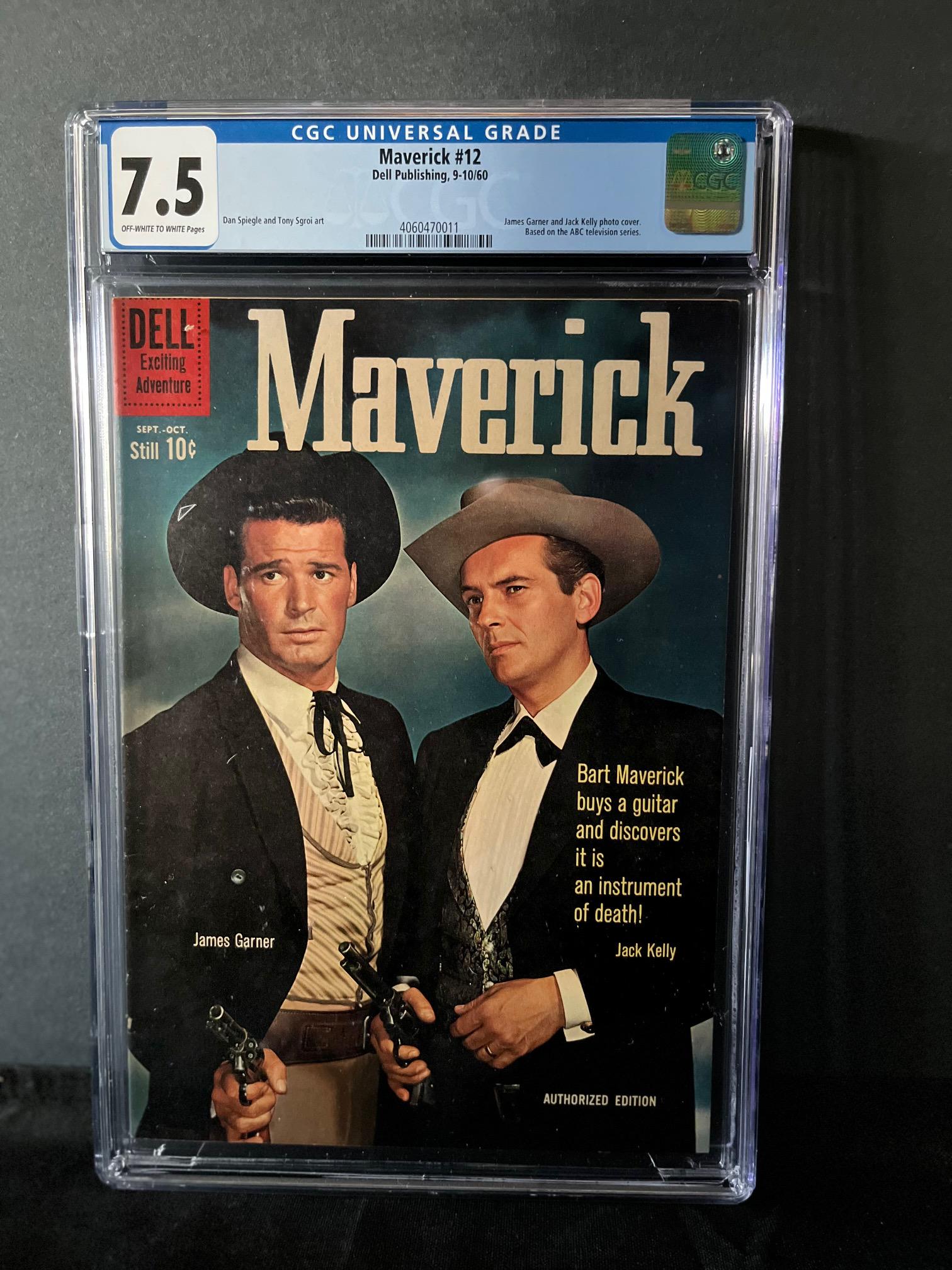 Maverick 12 CGC 7.5 Dell Silver Age TV (1 of 1)