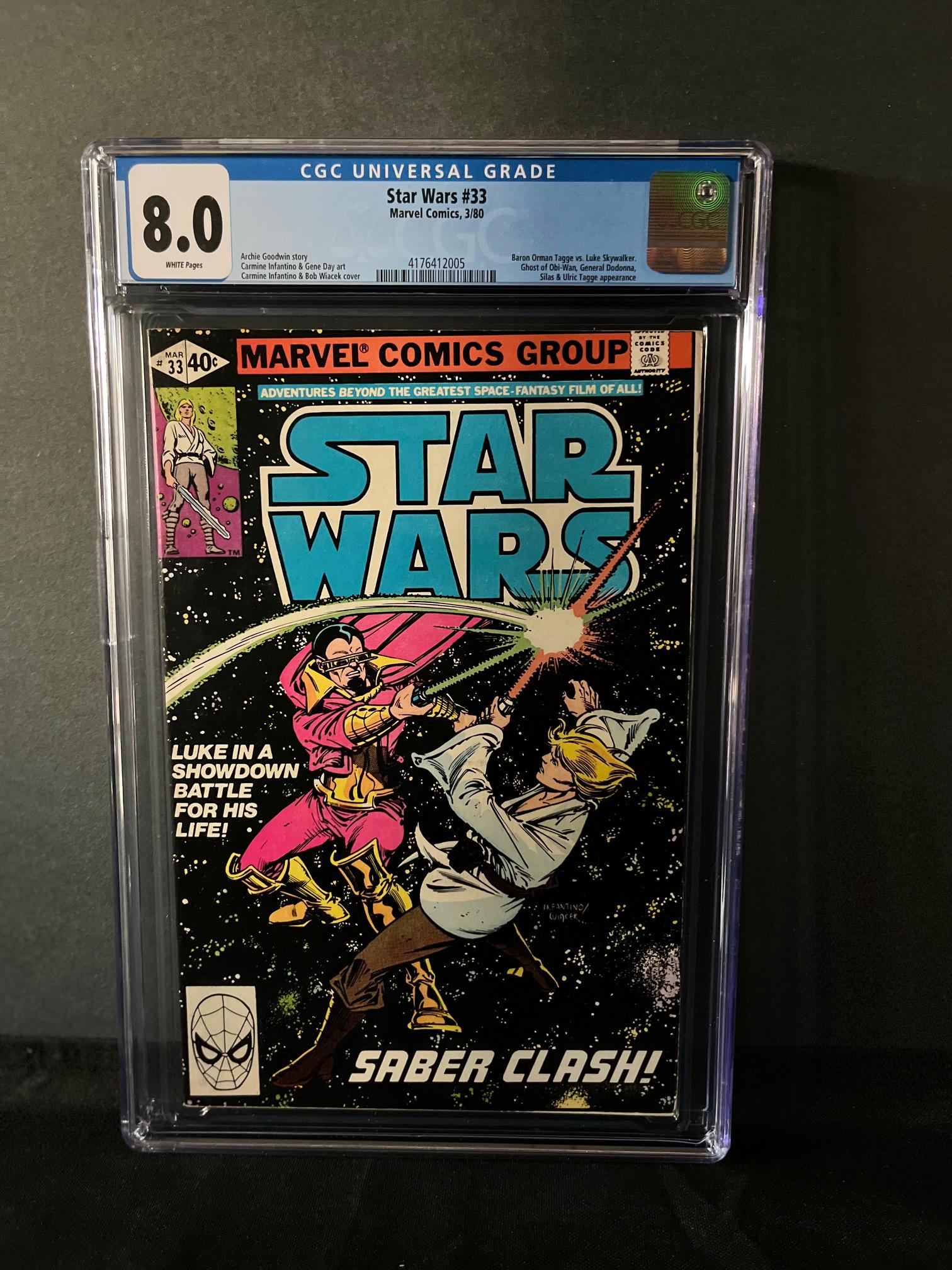Star Wars 33 CGC 8.0 (1 of 1)