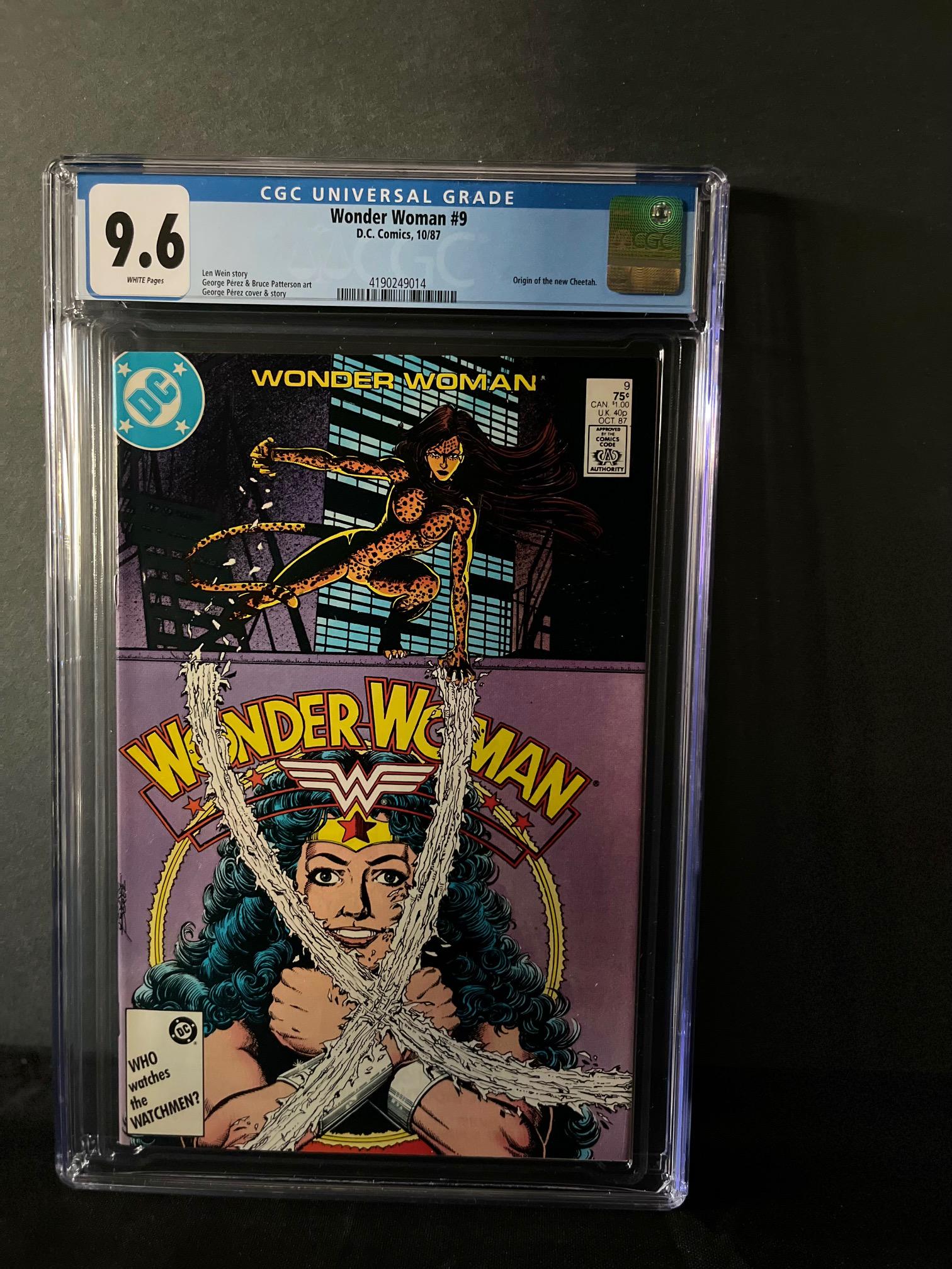 Wonder Woman 9 CGC 9.6 Origin New Cheetah (1 of 1)