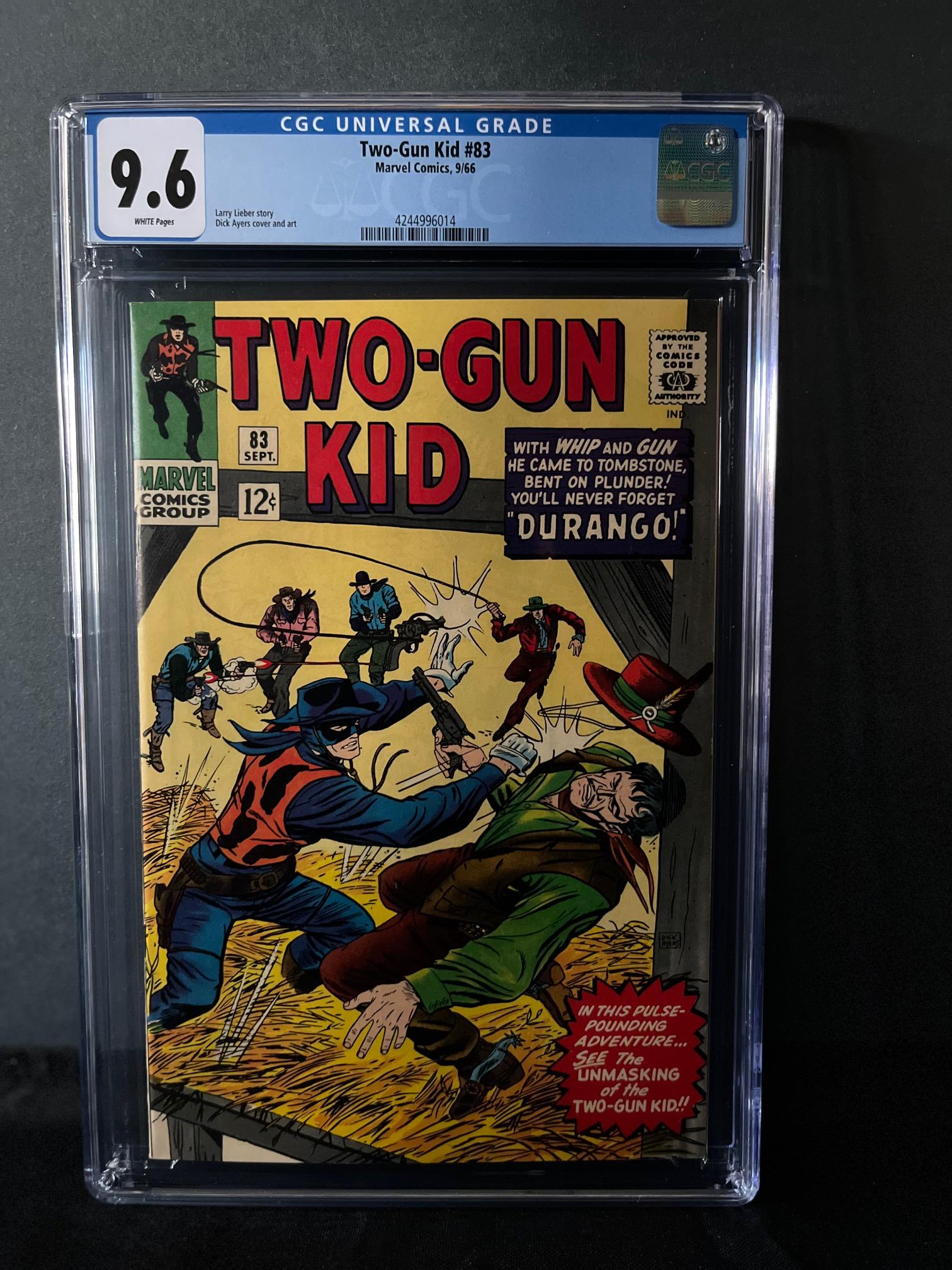 Two-Gun Kid 83 CGC 9.6 Marvel Silver Age Western: We are a Veteran Owned and Operated Auction House. All Shipping and handling is done is house. We are now accepting consignments! Happy Bidding!