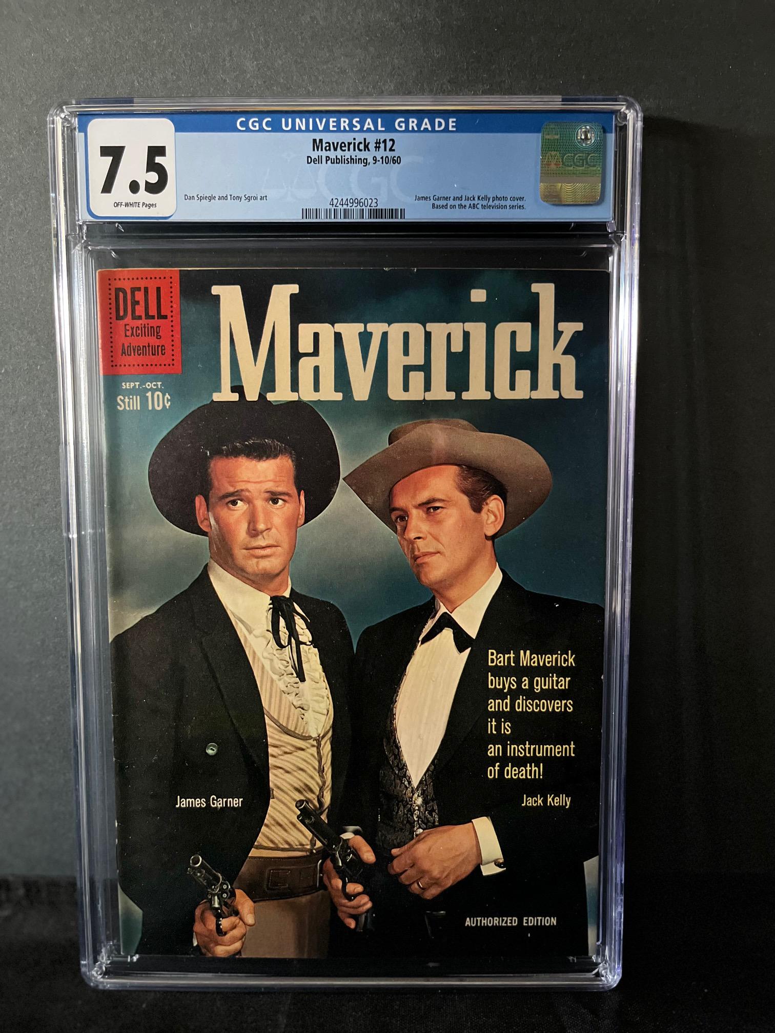 Maverick 12 CGC 7.5 Dell Silver Age TV (1 of 1)