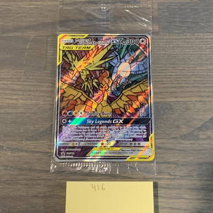 Moltres, Zapdos, Articuno GX Pokemon Promo card: Moltres & Zapdos & Articuno GX #SM210 Stained Glass Promo Pokemon card. See photos for condition. We are now accepting consignments! Happy Bidding!