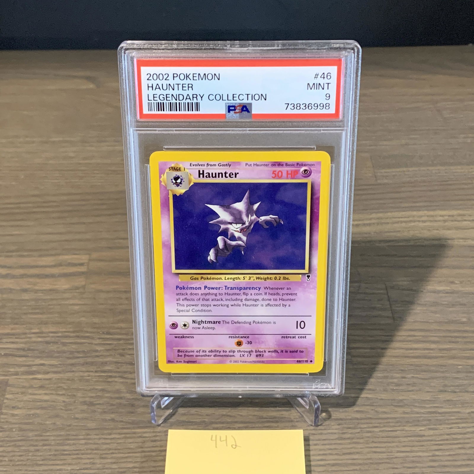 Legendary Collection Haunter PSA 9 Pokemon card (1 of 2)