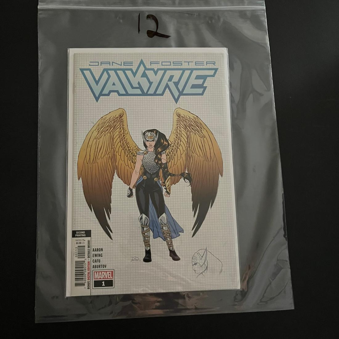 Jane Foster Valkyrie 1 Second Printing: We are a veteran owned company. Please look at the pictures carefully to determine what you believe the condition of collecitible is. We are currently accepting consignments. Email us a aeronhouse1994