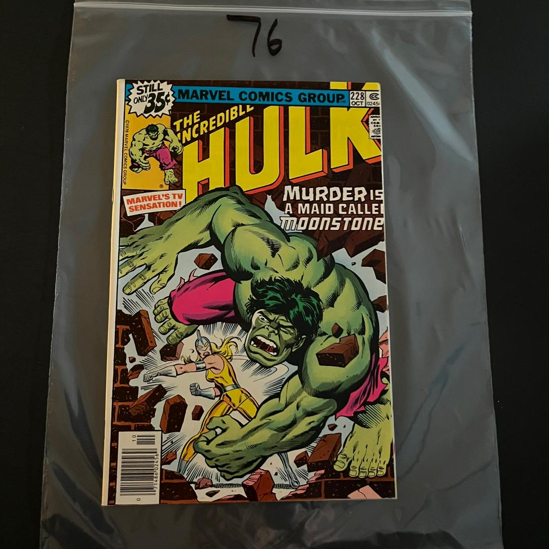 Incredible Hulk 228 1st app Moonstone: We are a veteran owned company. Please look at the pictures carefully to determine what you believe the condition of collecitible is. We are currently accepting consignments. Email us a aeronhouse1994