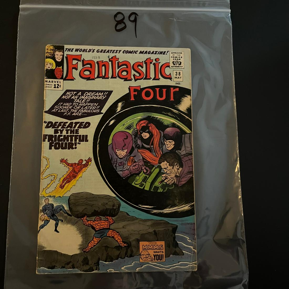 Fantastic Four 38 Marvel Silver Age vs. Frightful Four (1 of 2)