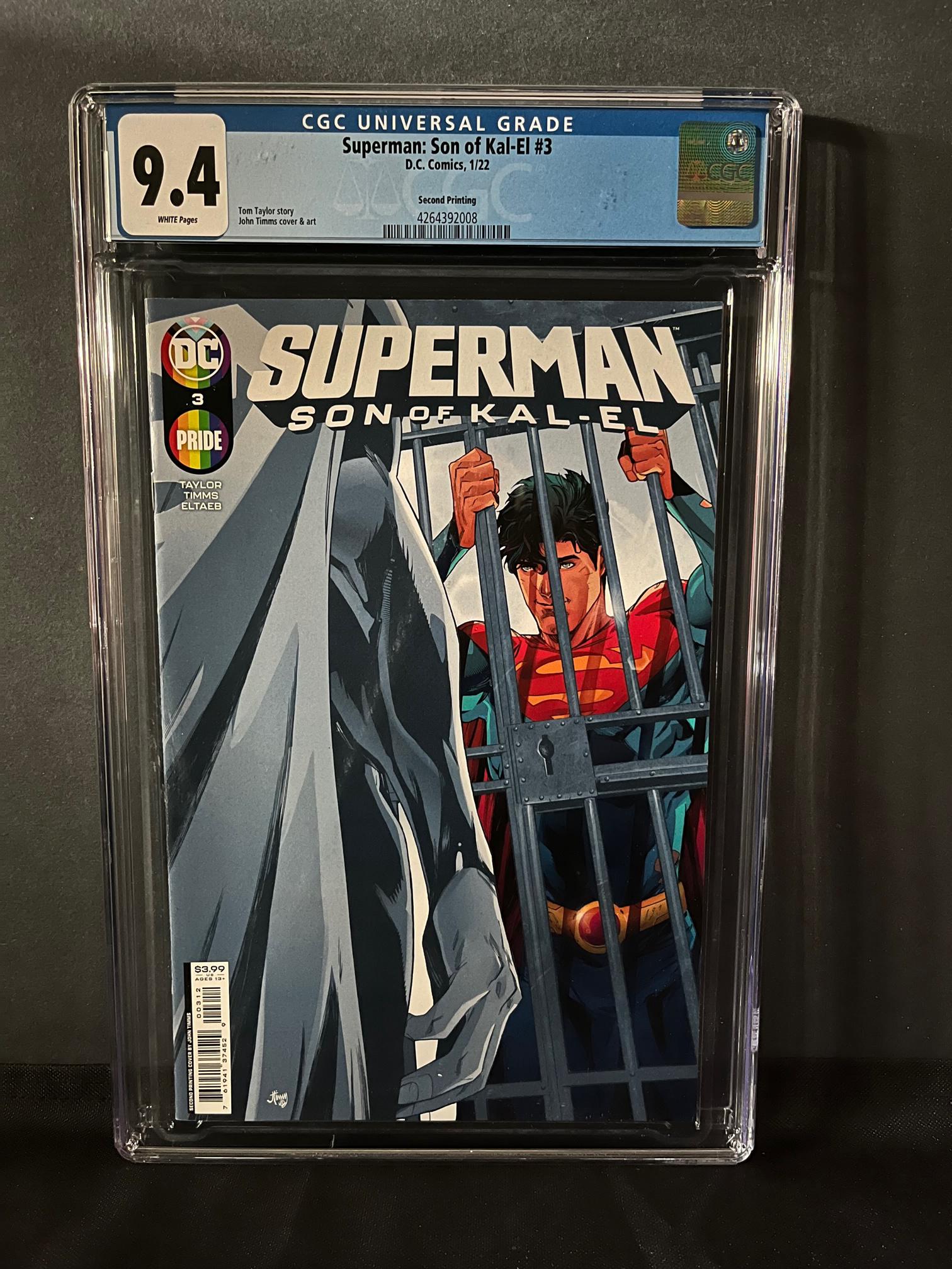 Superman Son of Kal-El 3 CGC 9.4 2nd Printing (1 of 1)